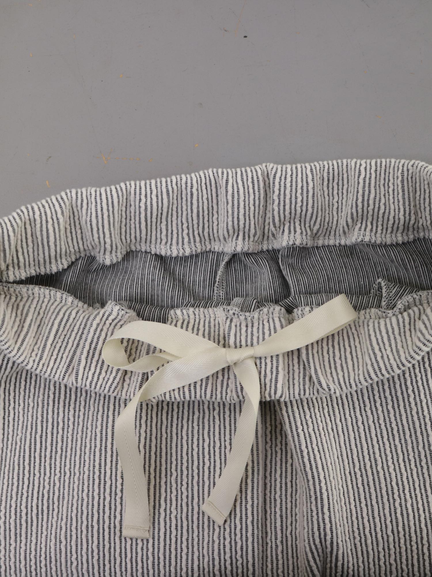 YARRA フリルストライプジャージーパンツ YR-1545-243