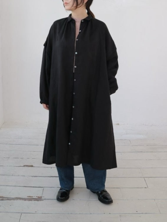 YARRA　リネン100ギャザーワンピース　YR-1544-240