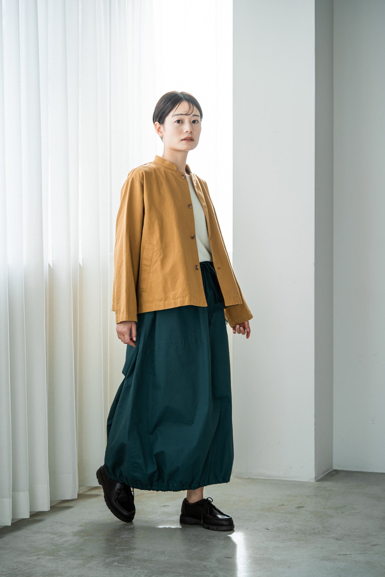 YARRA　綿１００ワッシャーショートジャケット　YR-1417-224