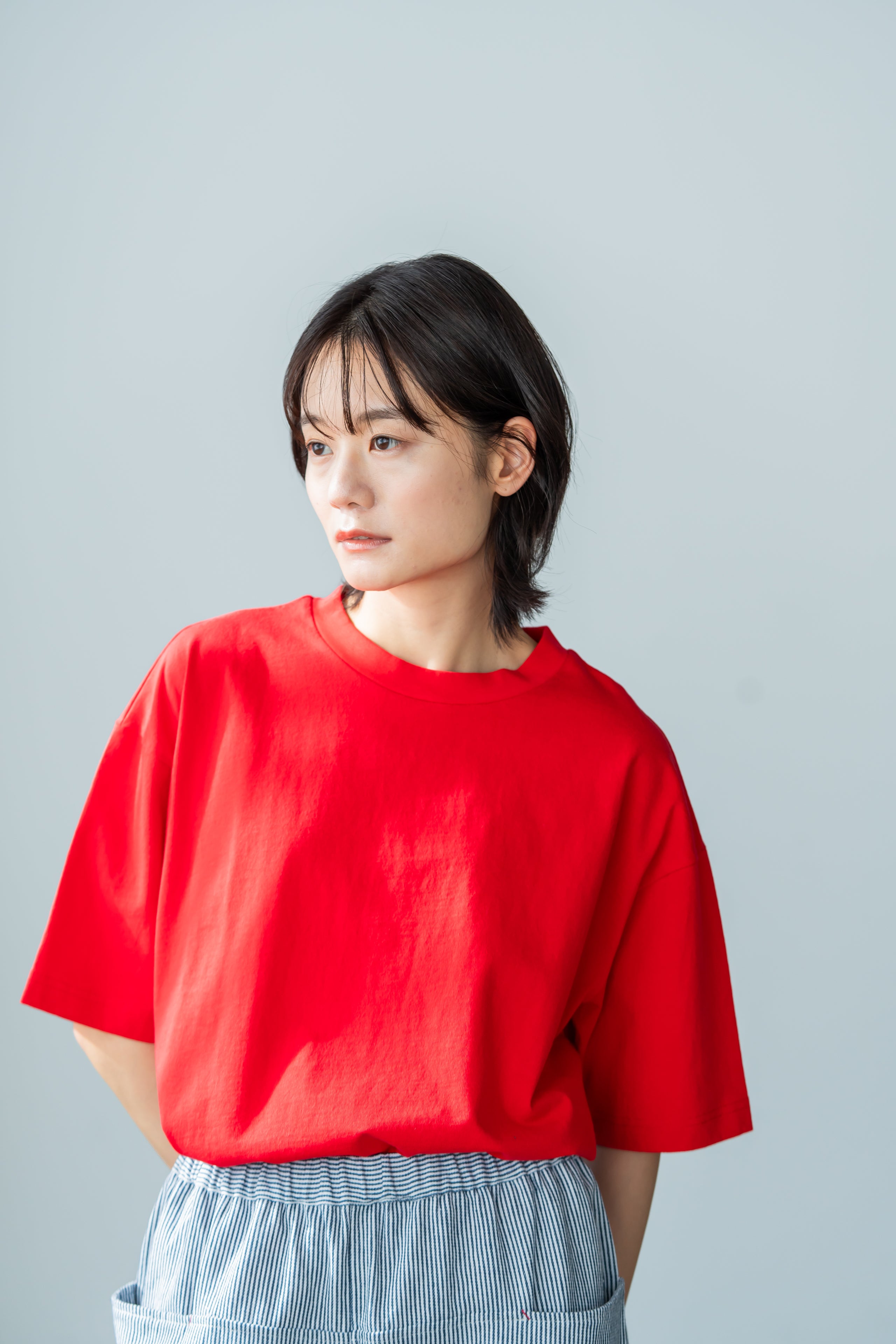 YARRA　ボックスシルエット半袖TEE　YR-1421-249