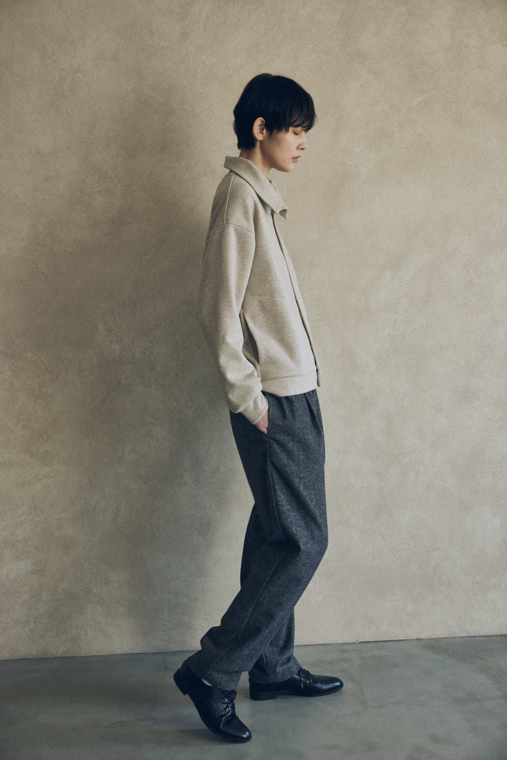 YARRA NEU W混テーパードイージーパンツ NU-5555-425