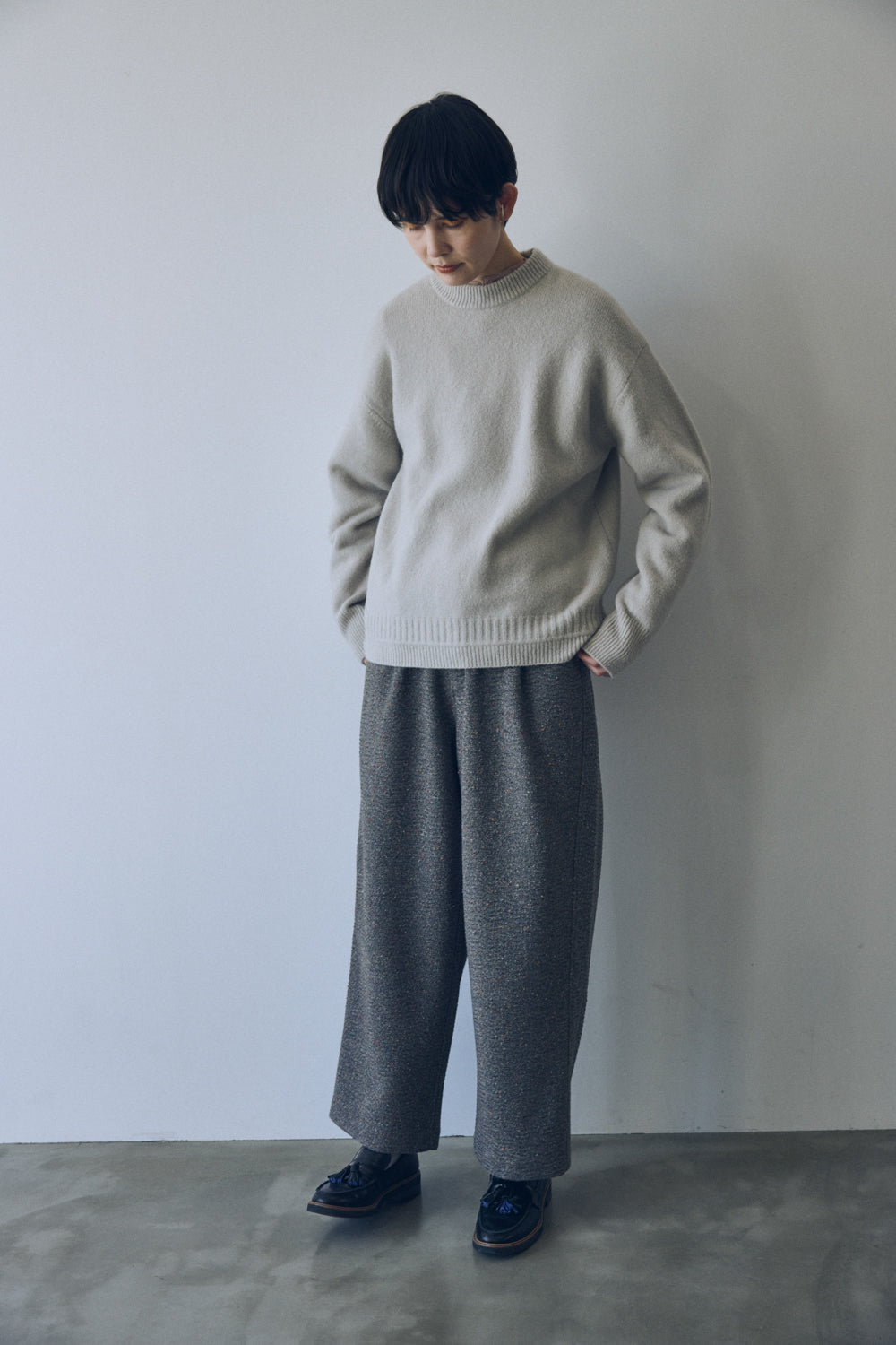 YARRA NEU　ヤク混ニットプルオーバー　NU-5552-418