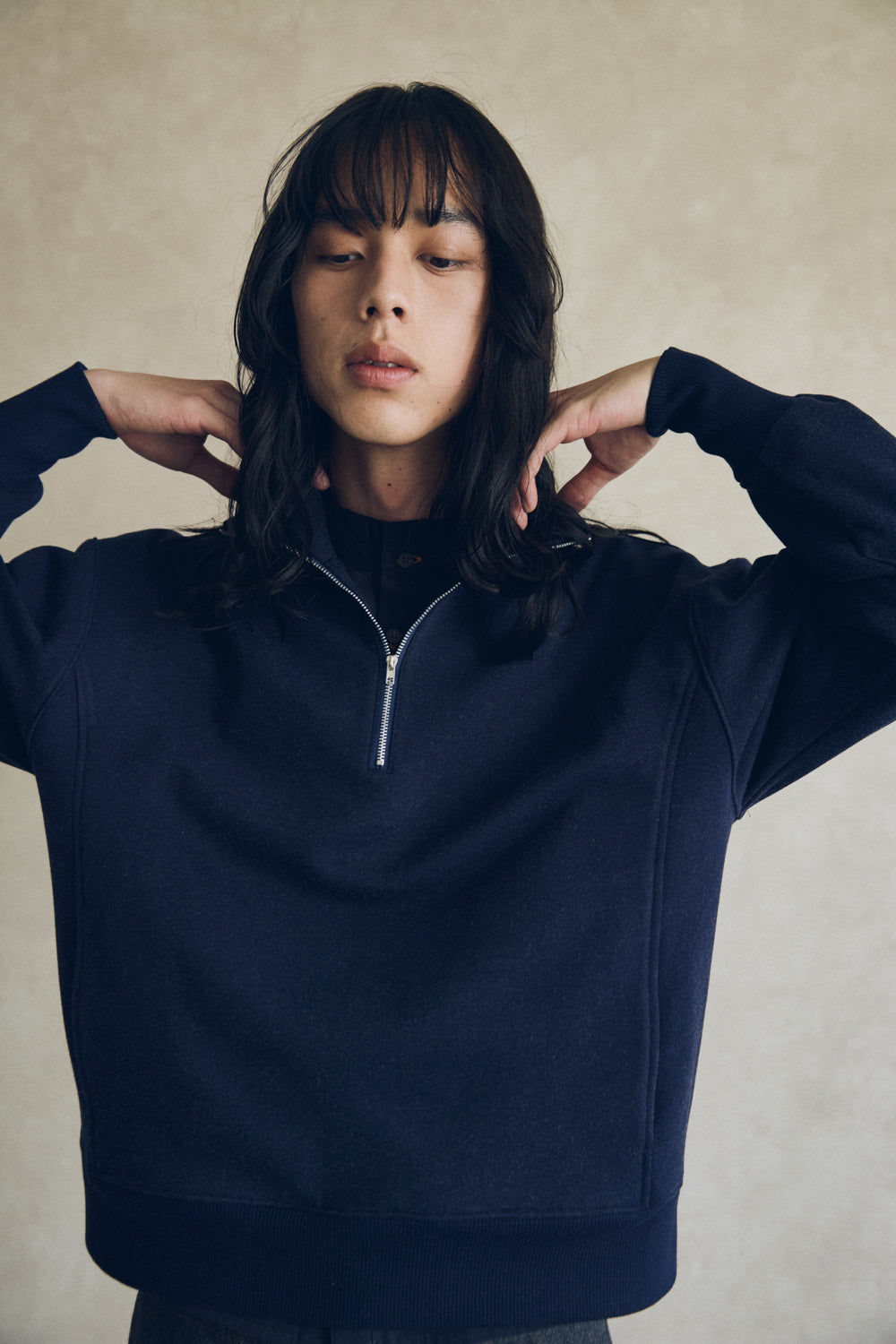 YARRA NEU　ウォーム裏毛ハーフZIP　NU-5551-415