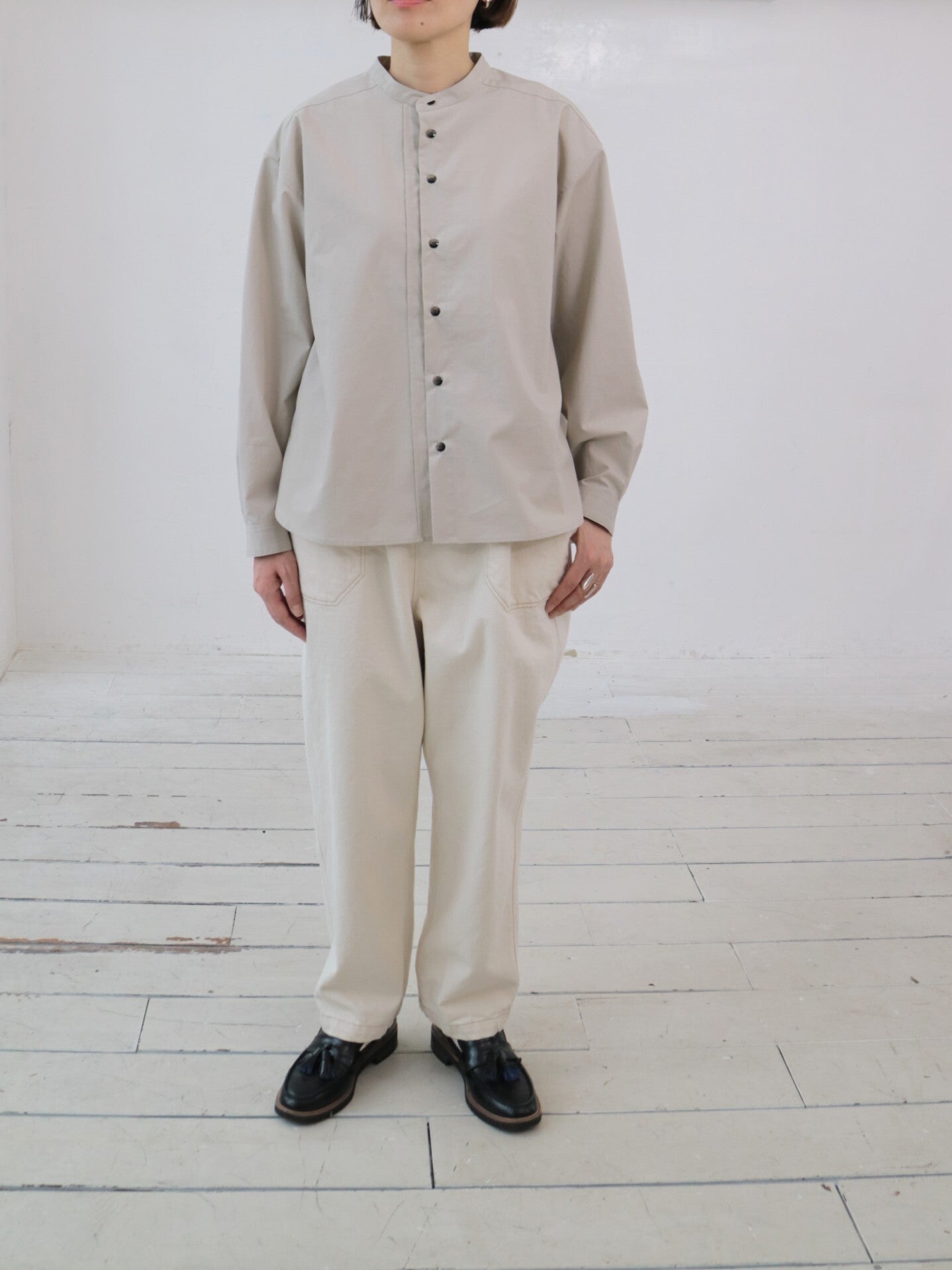 YARRA NEU　オーガニックコットンダンプシャツ　NU-5543-409