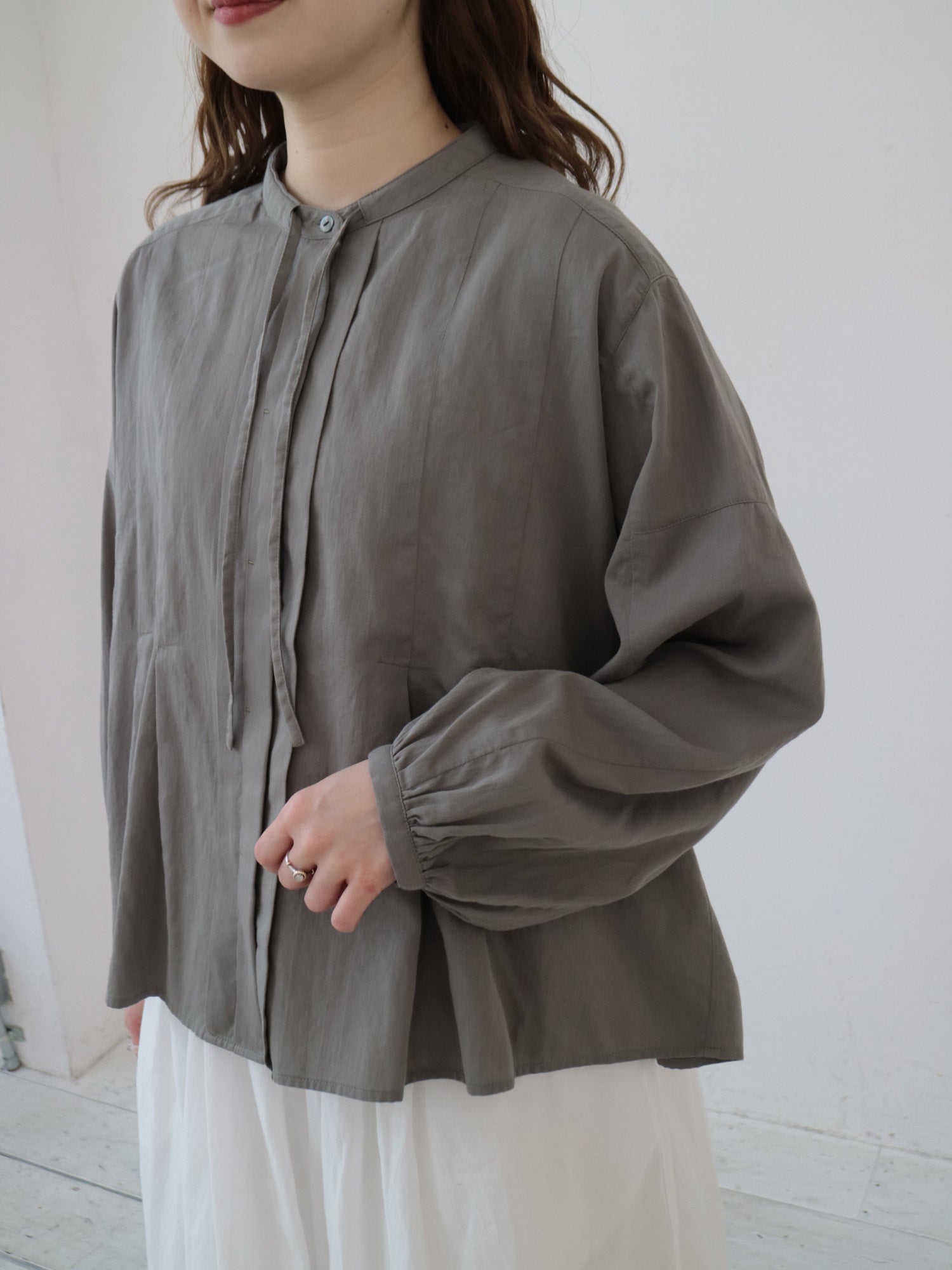 YARRA　コットンローンタックブラウス　YR-1543-220