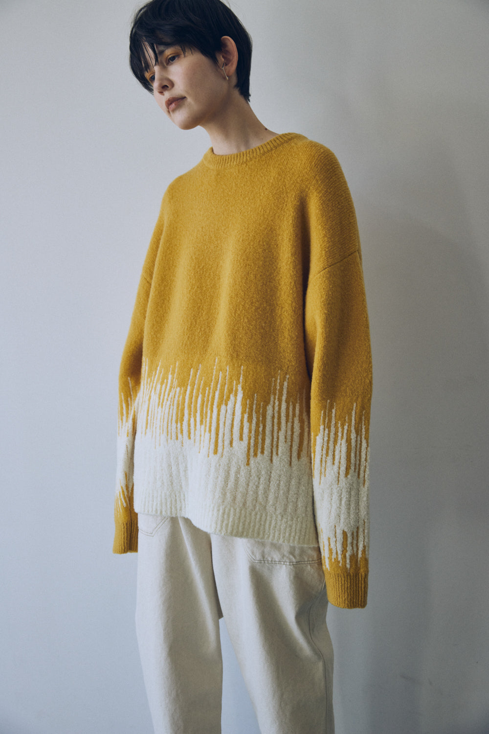 YARRA NEU　コンビJQDニットプルオーバー　NU-5552-421