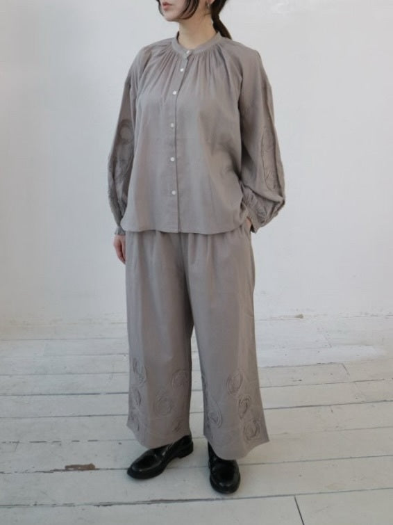 YARRA　INDIAドットテープ刺繍ブラウス　YR-1543-207