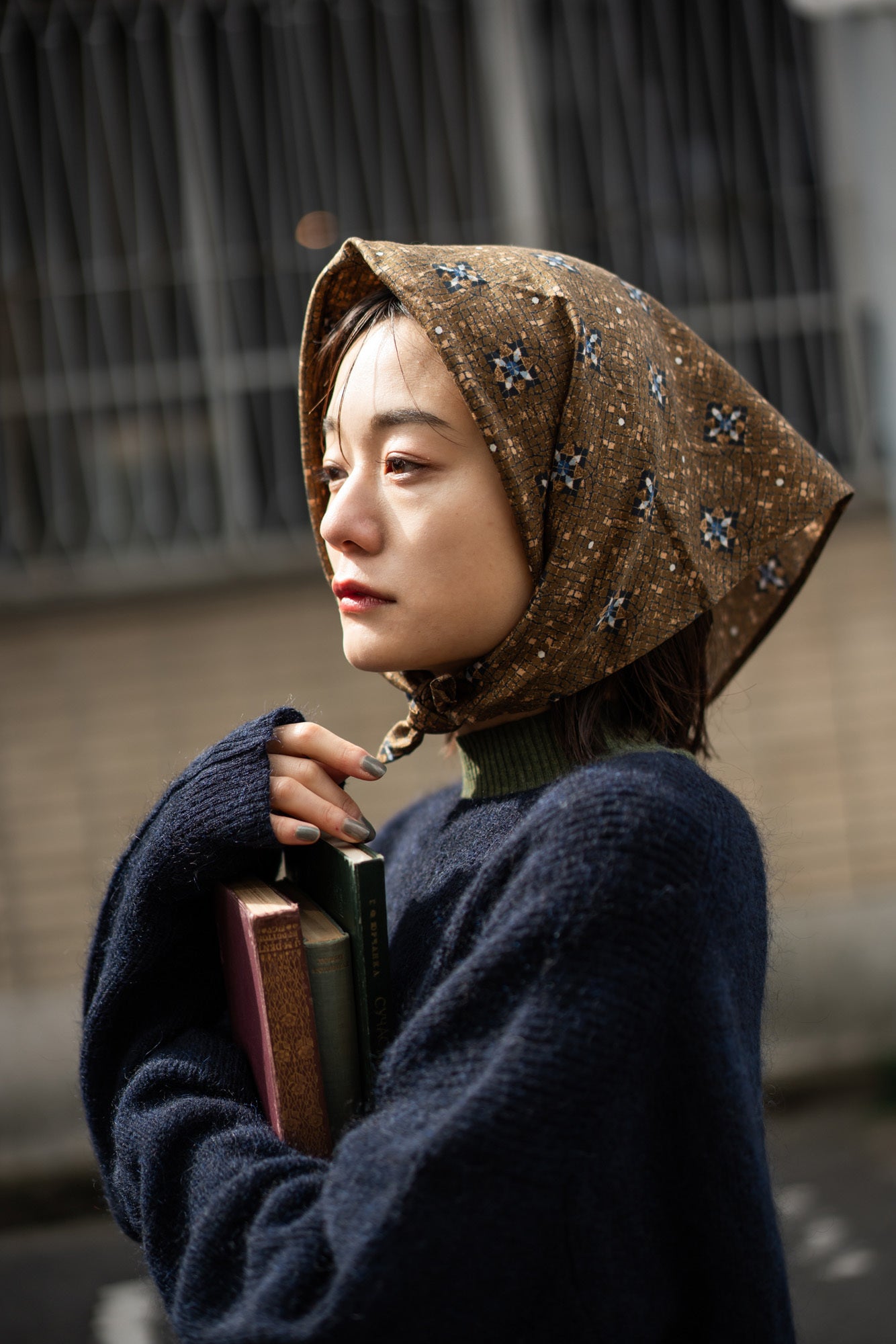 YARRA　INDIAプリントスカーフ　YR-1549-214