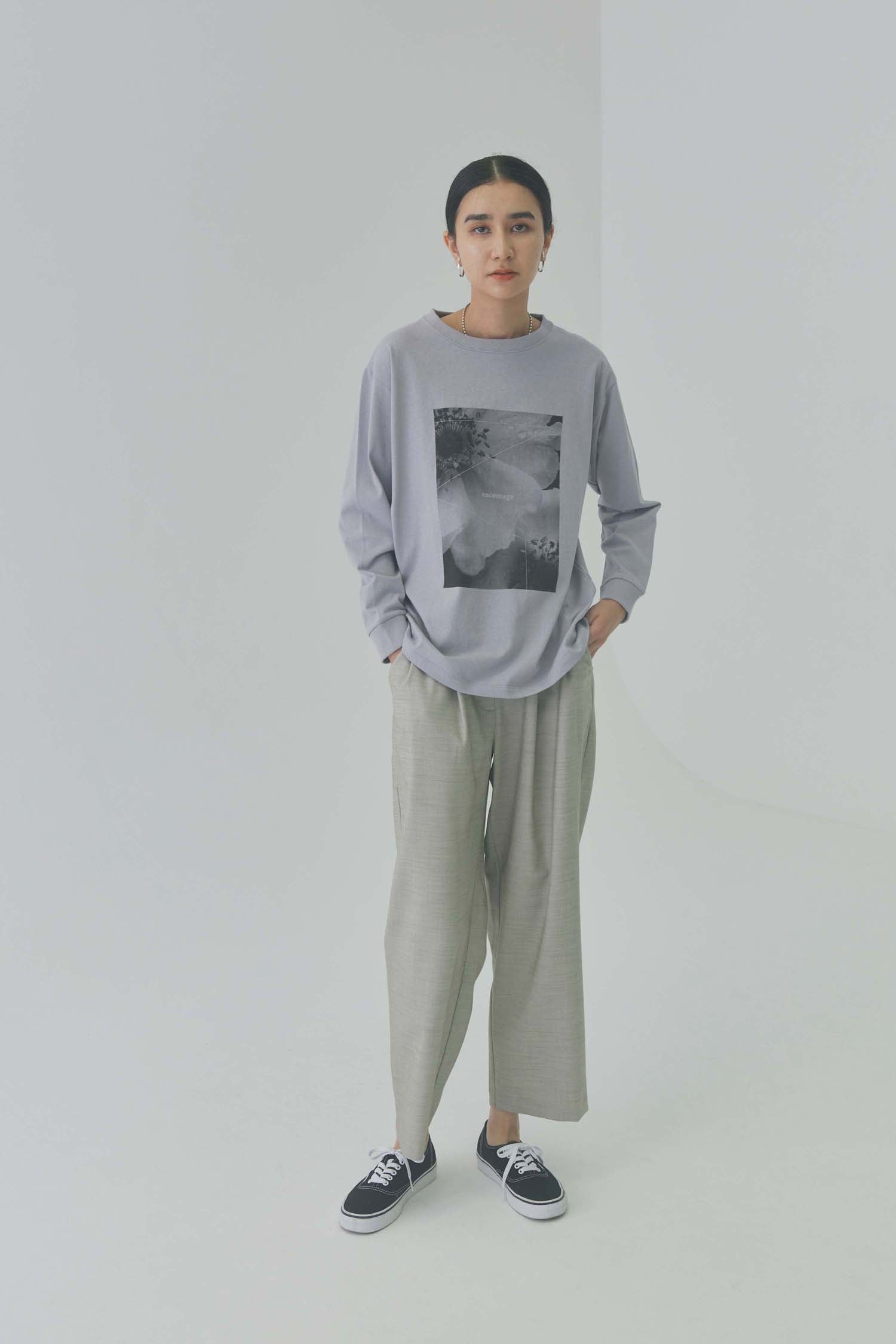 doux bleu　アメリカンドライプリントロングTシャツ　DB-2411-006