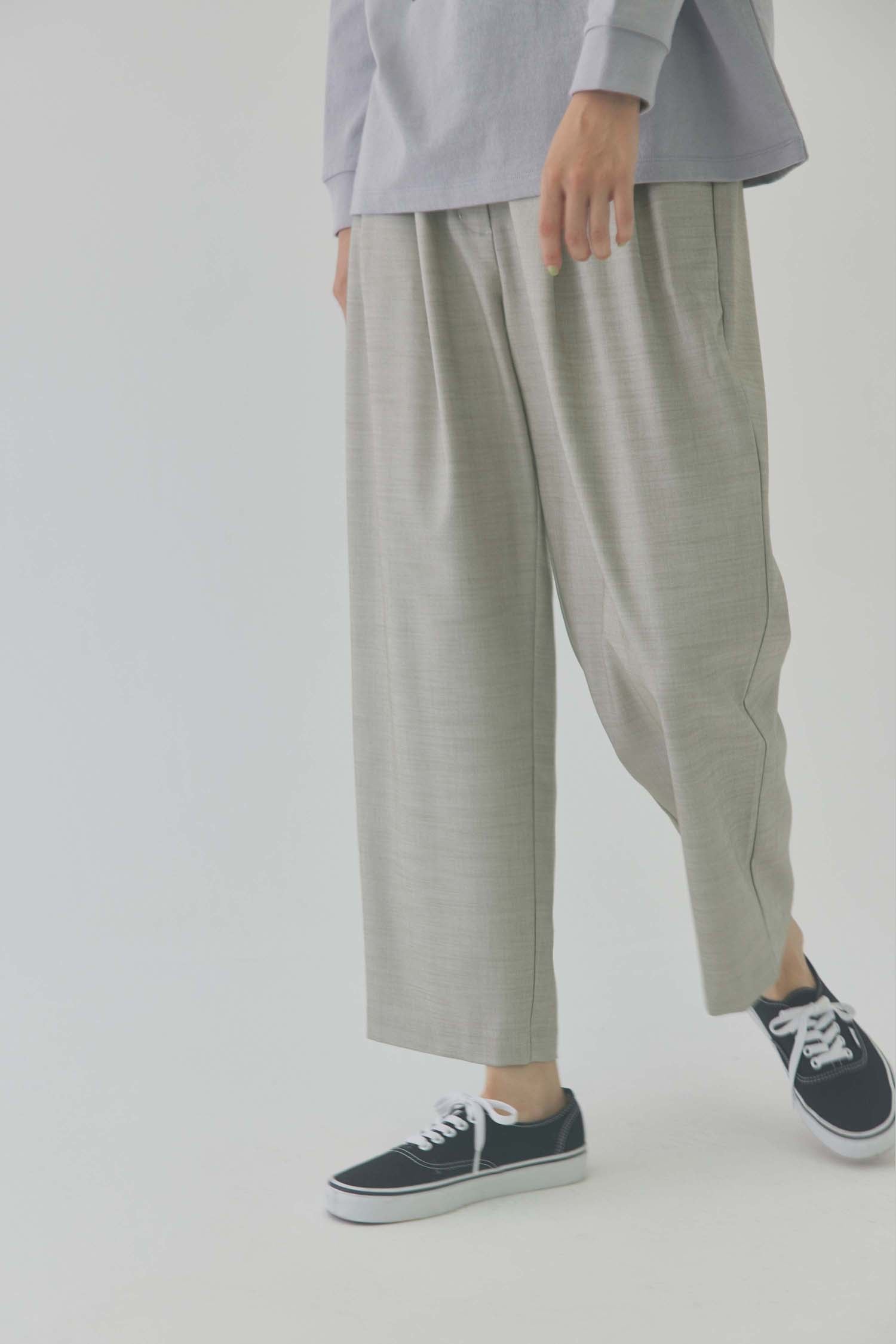 doux bleu　ワイドストレートタックパンツ　DB-2415-003