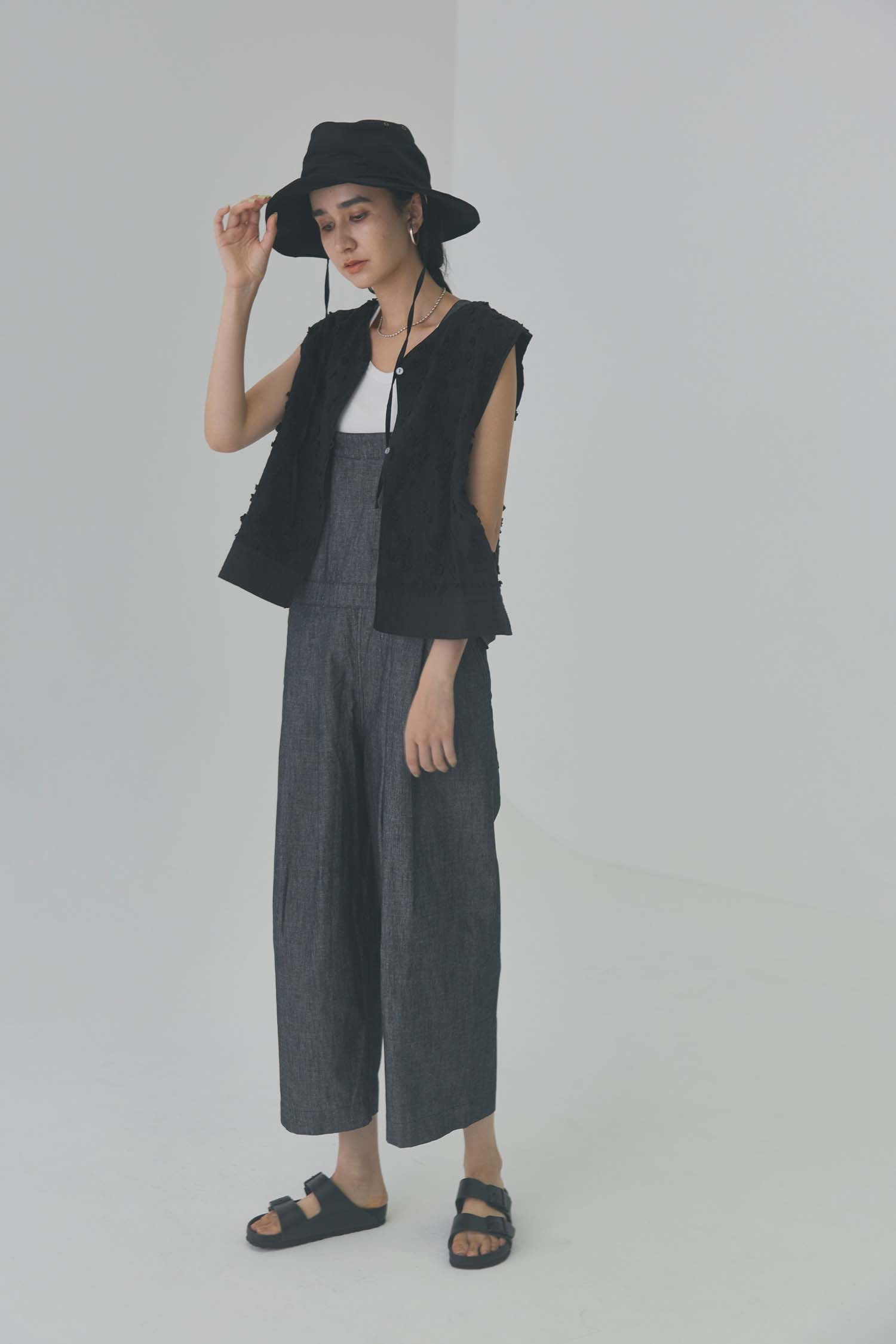 doux bleu　スラブダンガリーサロペット　DB-2414-038