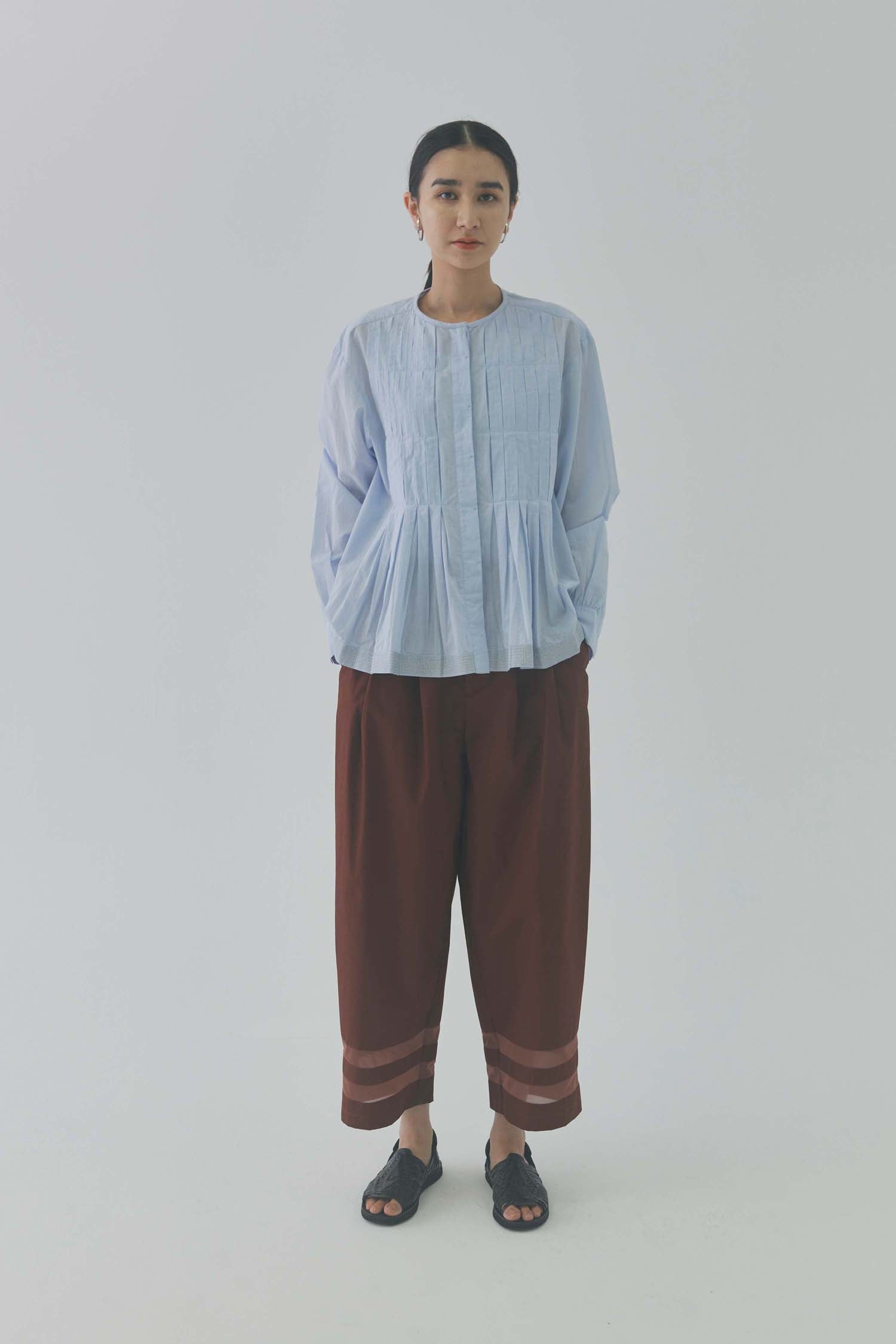 doux bleu　シアーラインワイドパンツ　DB-2415-037