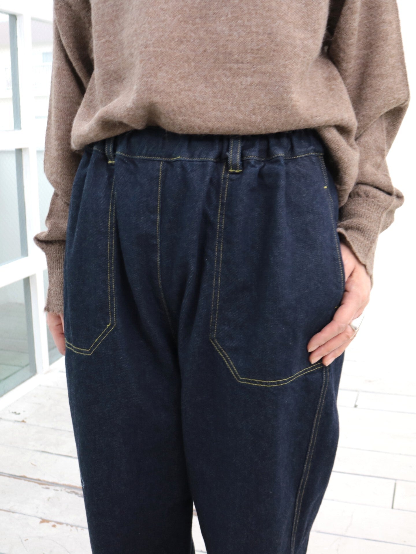 YARRA NEU　12OZムラ糸デニムイージーパンツ　NU-5545-412