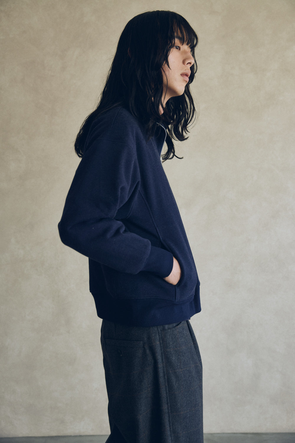 YARRA NEU　ウォーム裏毛ハーフZIP　NU-5551-415