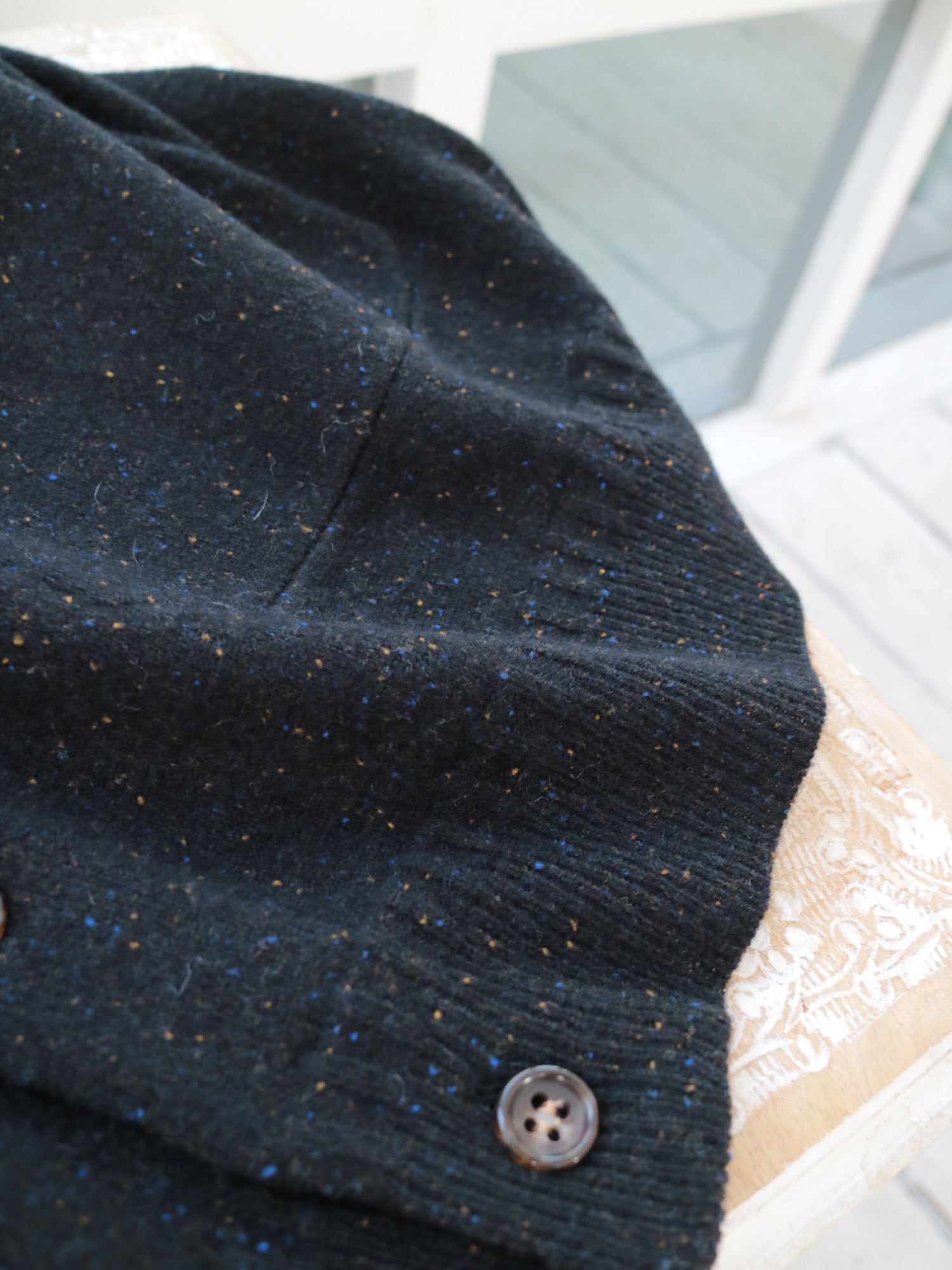 YARRA NEU　カラーネップメリノニットカーディガン　NU-5552-420