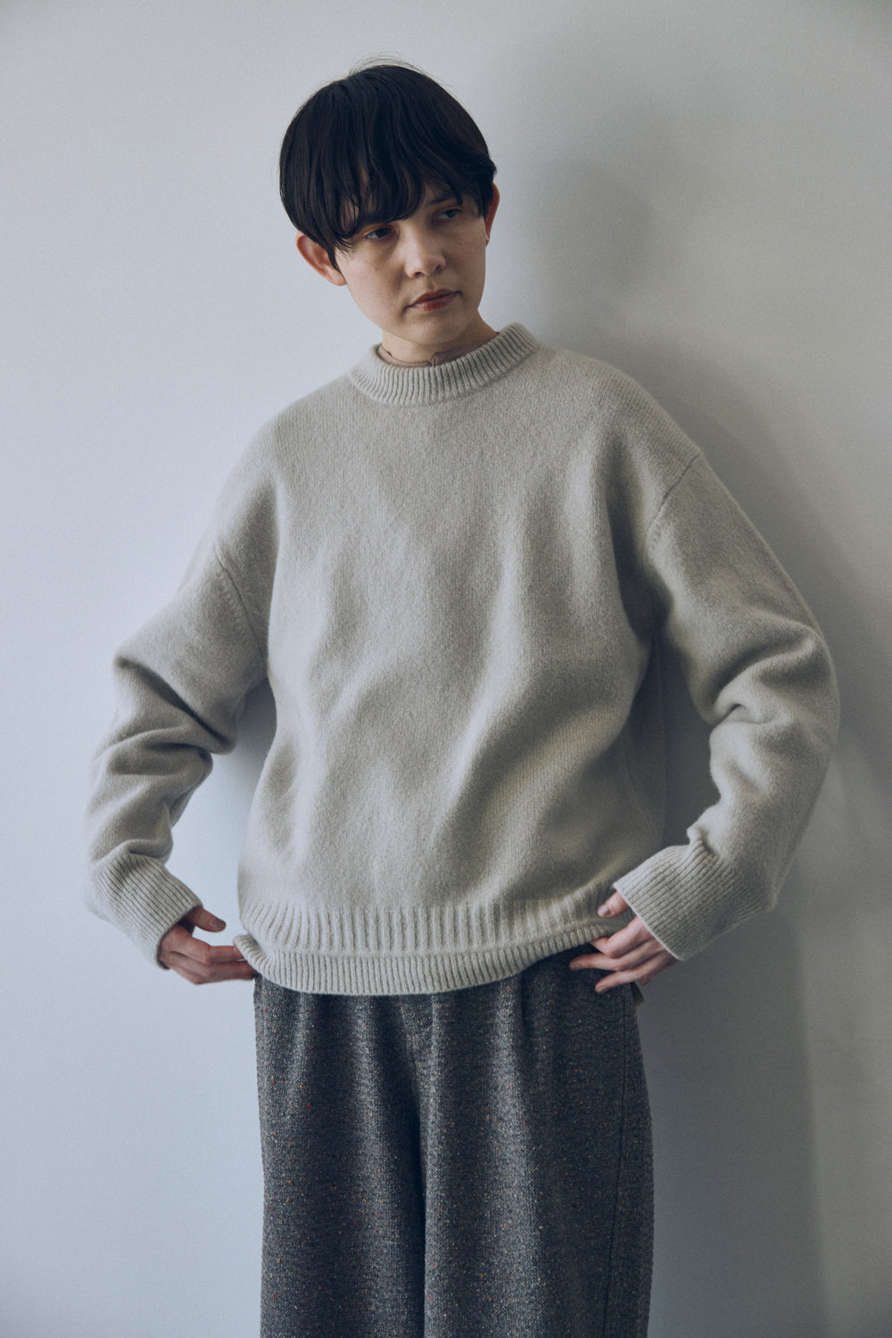 YARRA NEU　ヤク混ニットプルオーバー　NU-5552-418