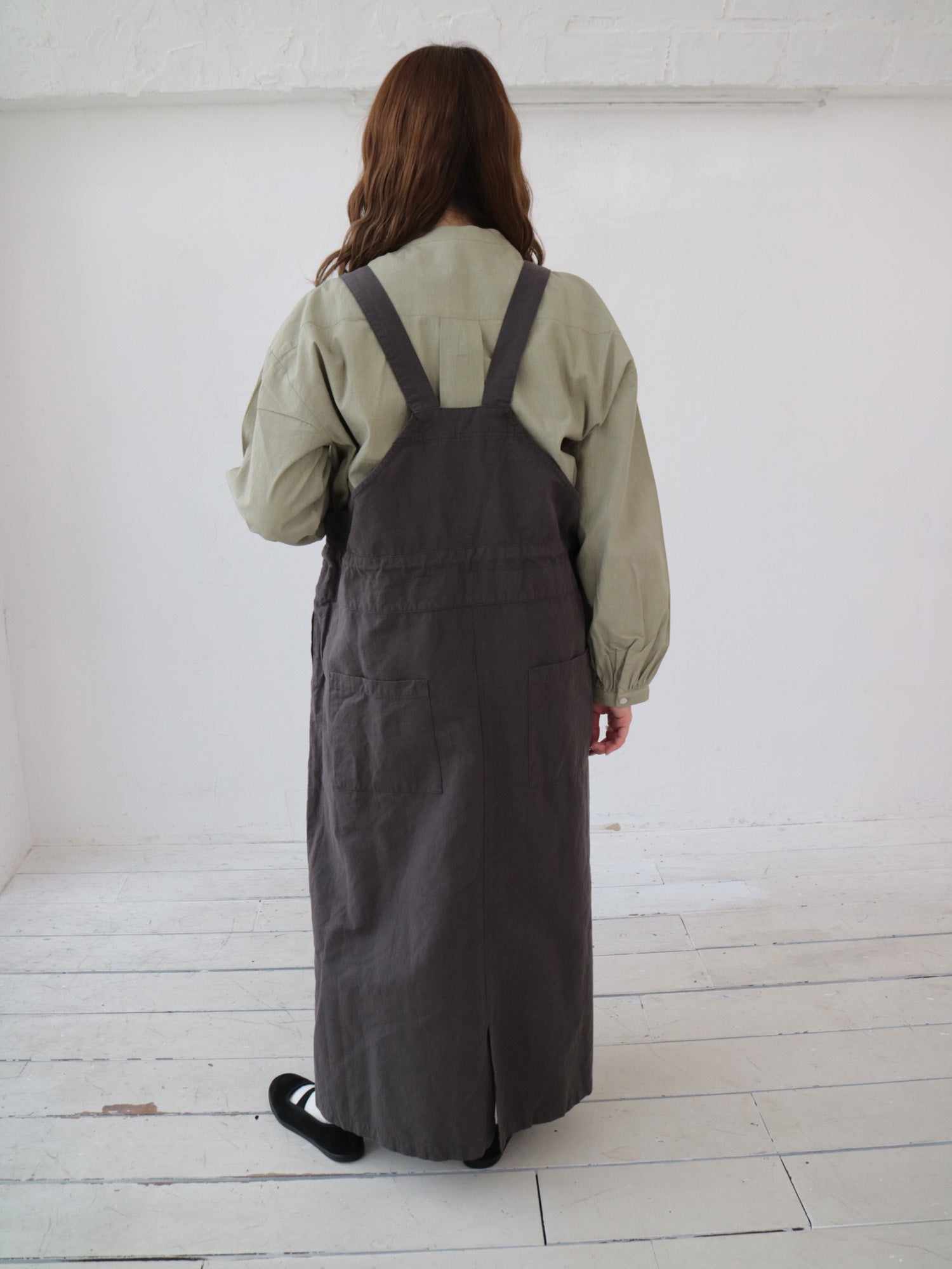 YARRA ハーフリネンデザインジャンパースカート YR-1544-236