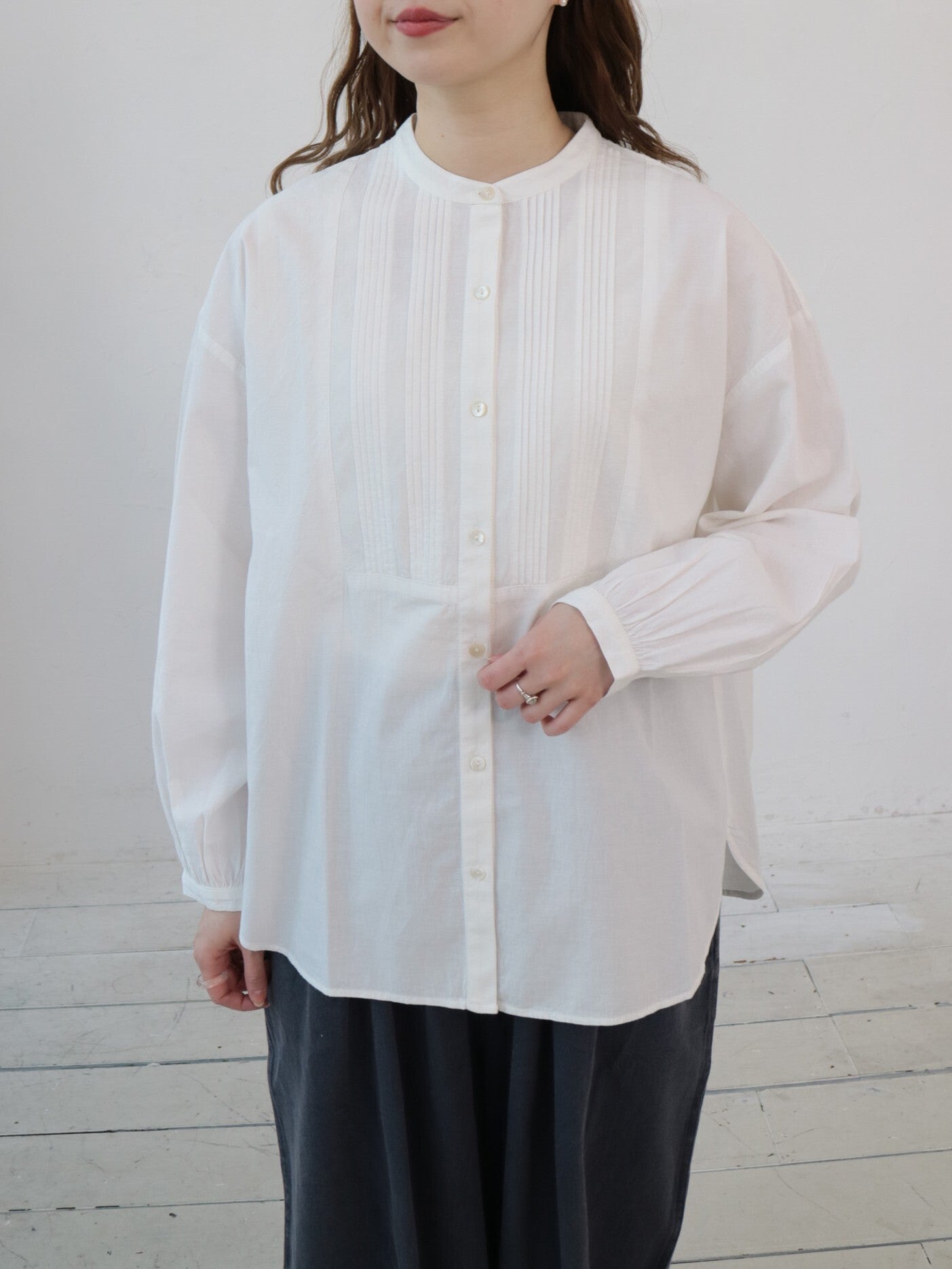 YARRA INDIAフロントタックヨークブラウス YR-1543-232