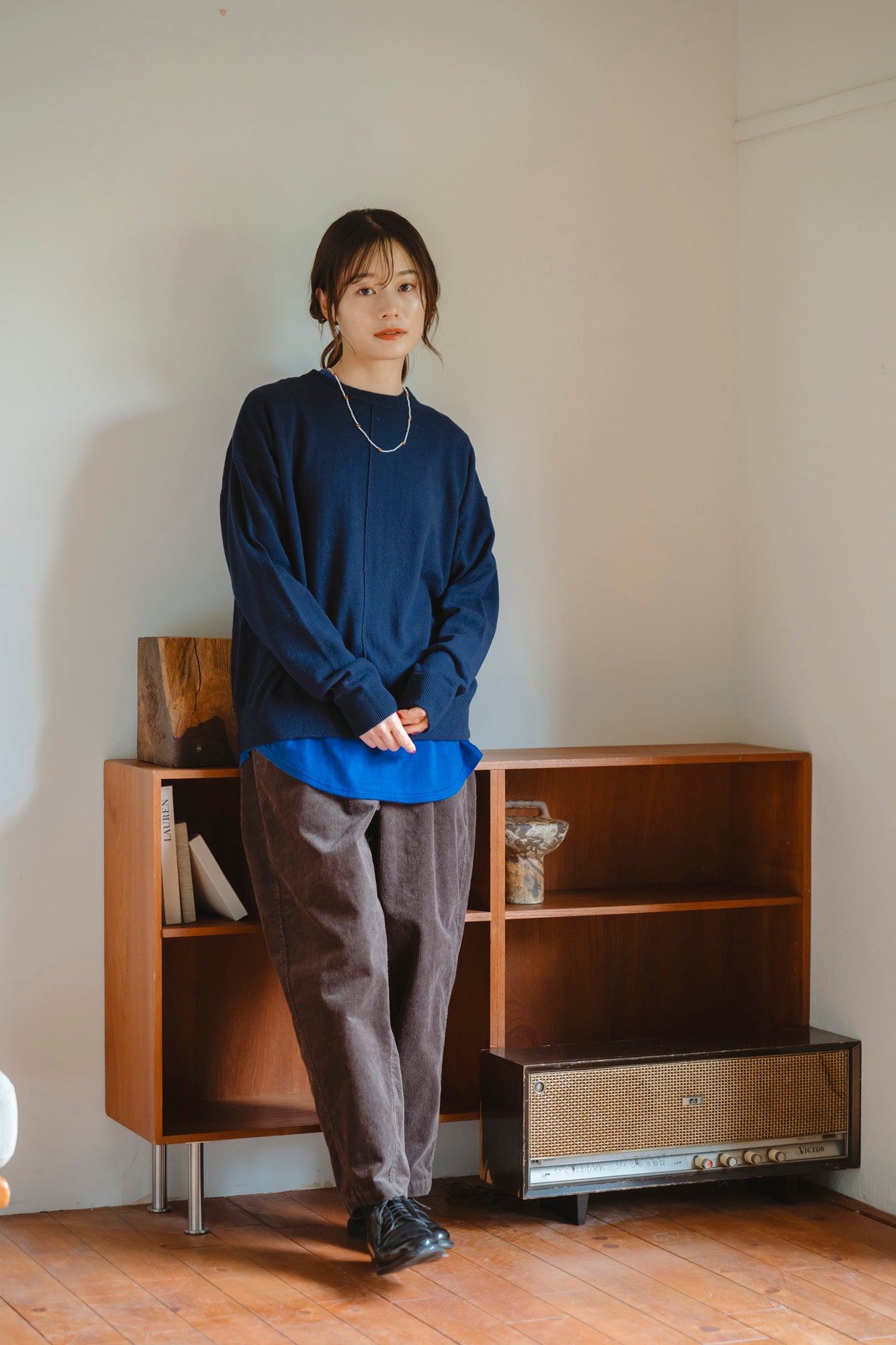 YARRA　ナチュラルソフト天竺ロングカットソー　YR-1551-284