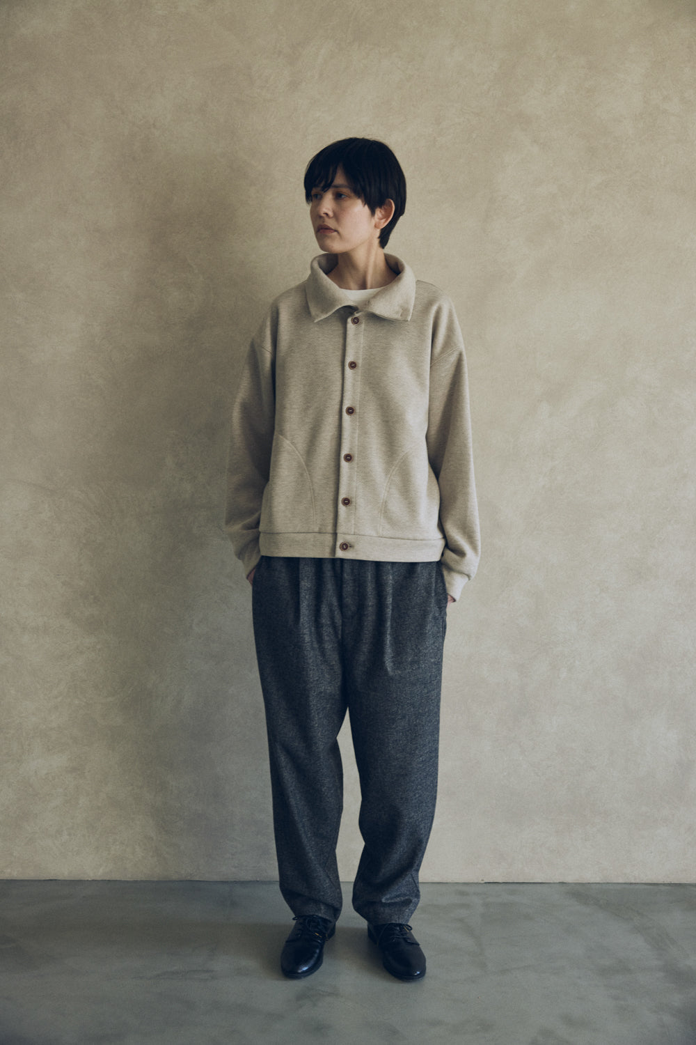 Y.a.r.n パンツ YARRA NEU W混テーパードイージーパンツ NU-5555-425