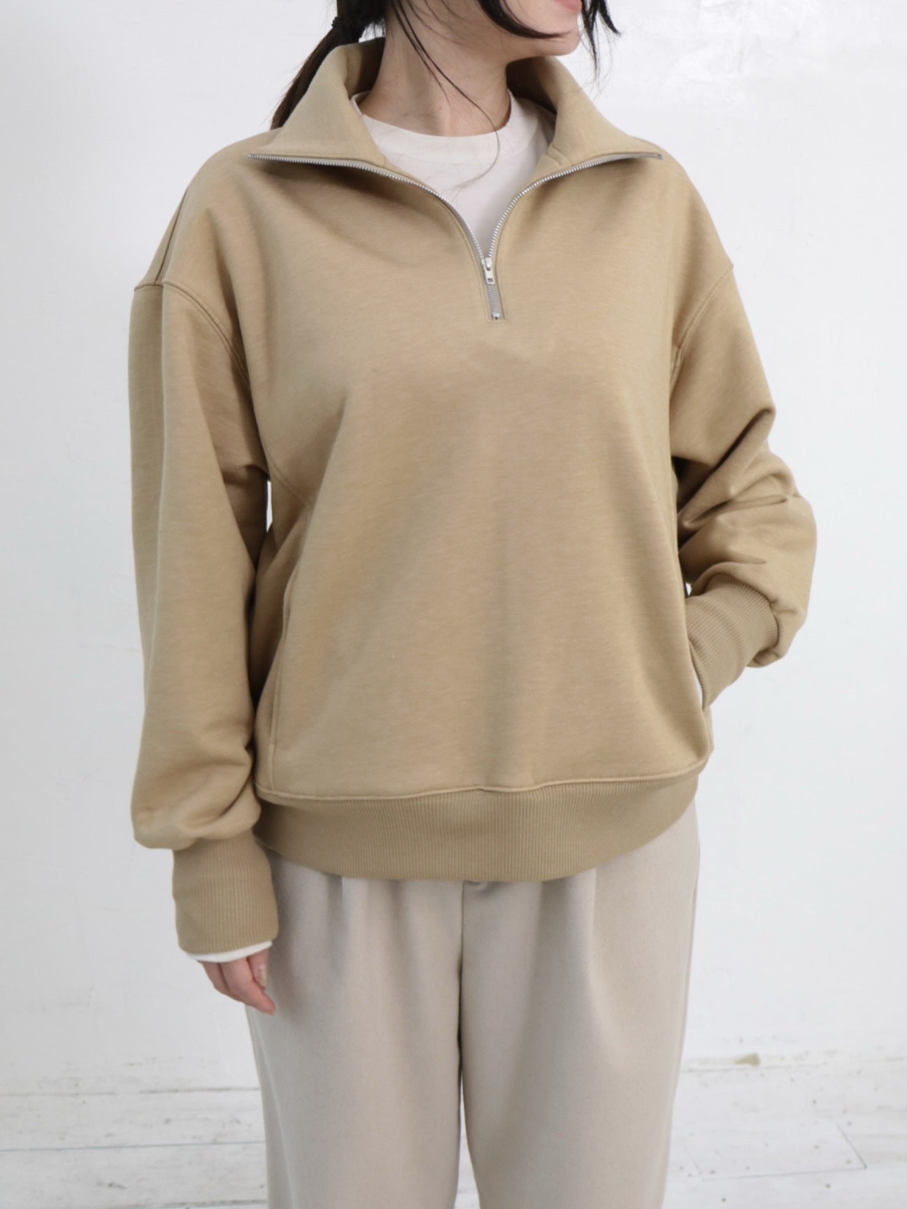 YARRA NEU　ウォーム裏毛ハーフZIP　NU-5551-415