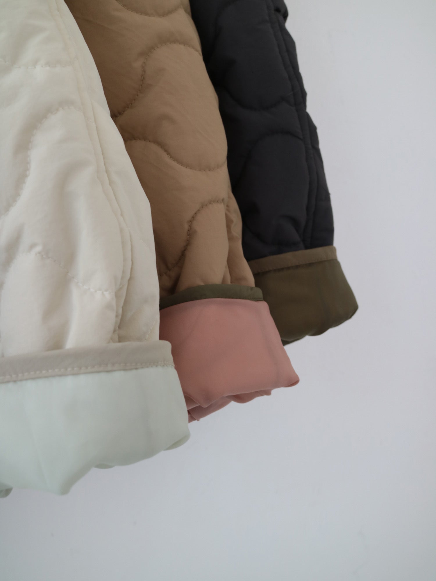 YARRA NEU　sorona中綿配色キルティングジャンパー　NU-5557-427