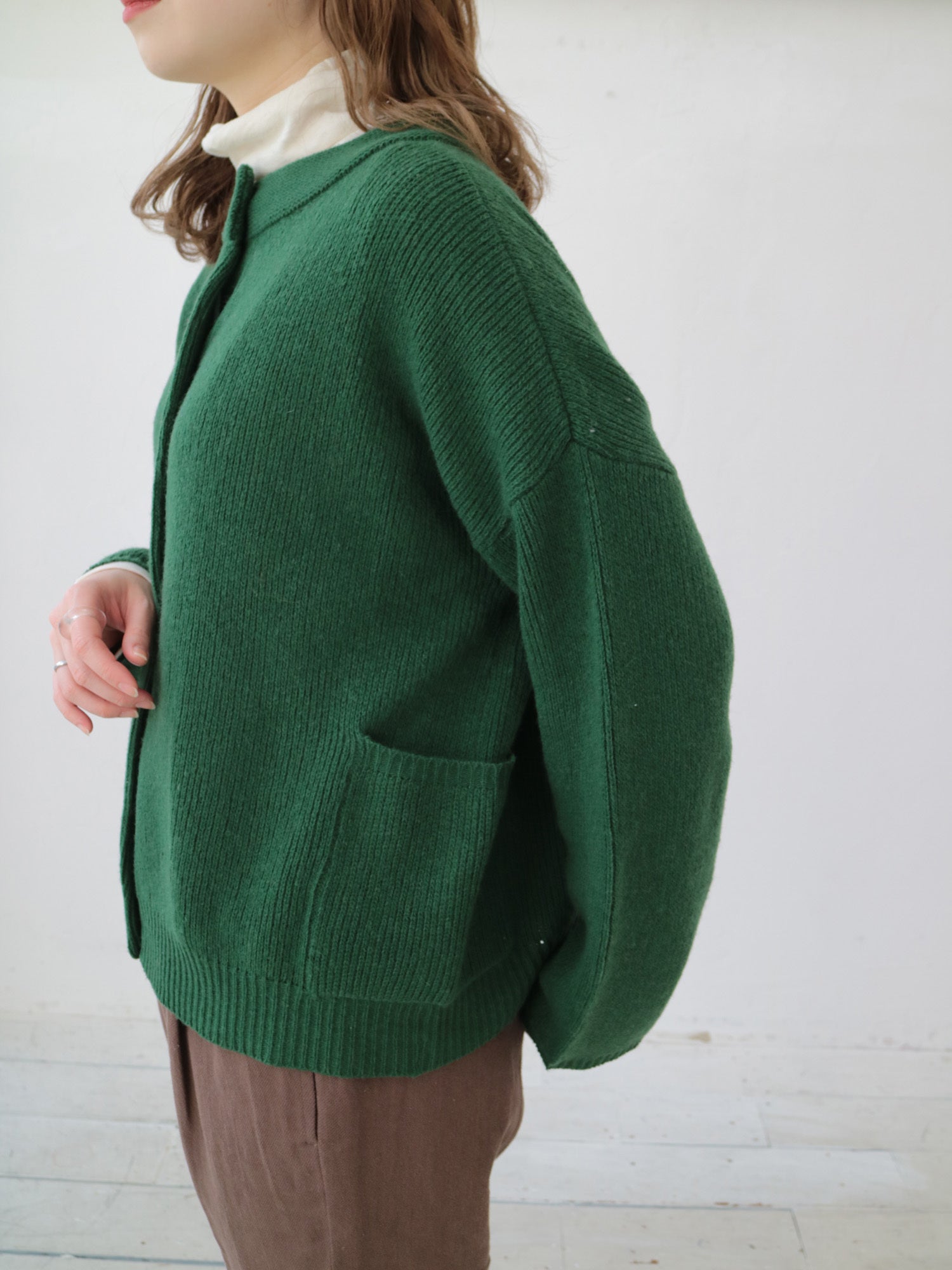 YARRA　イタリーメリノ2WAYカーディガン　YR-1542-231