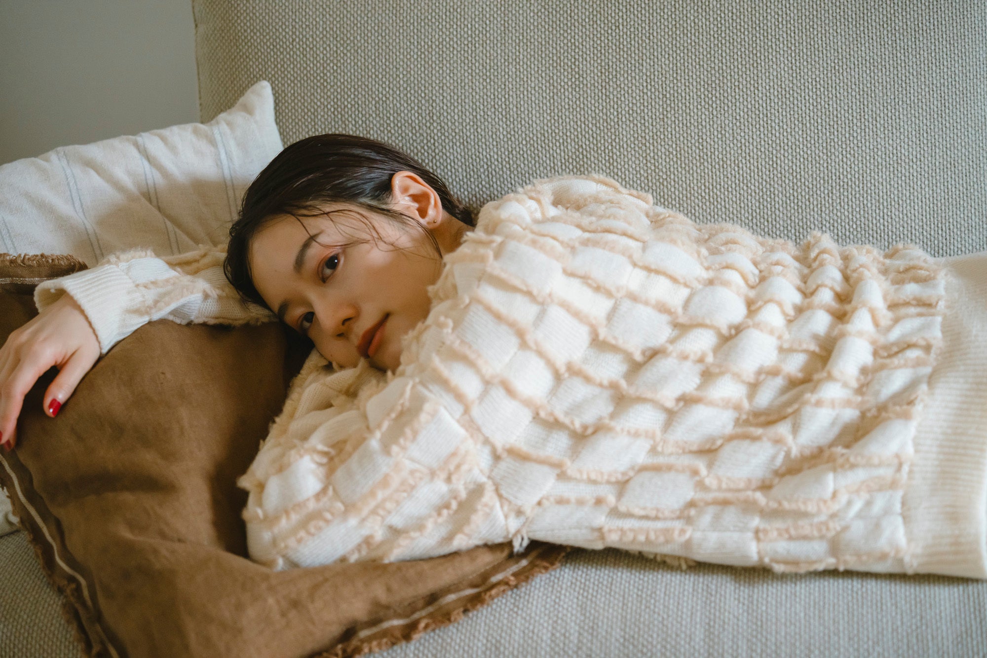 YARRA　フリンジニットプルオーバー　YR-1552-264