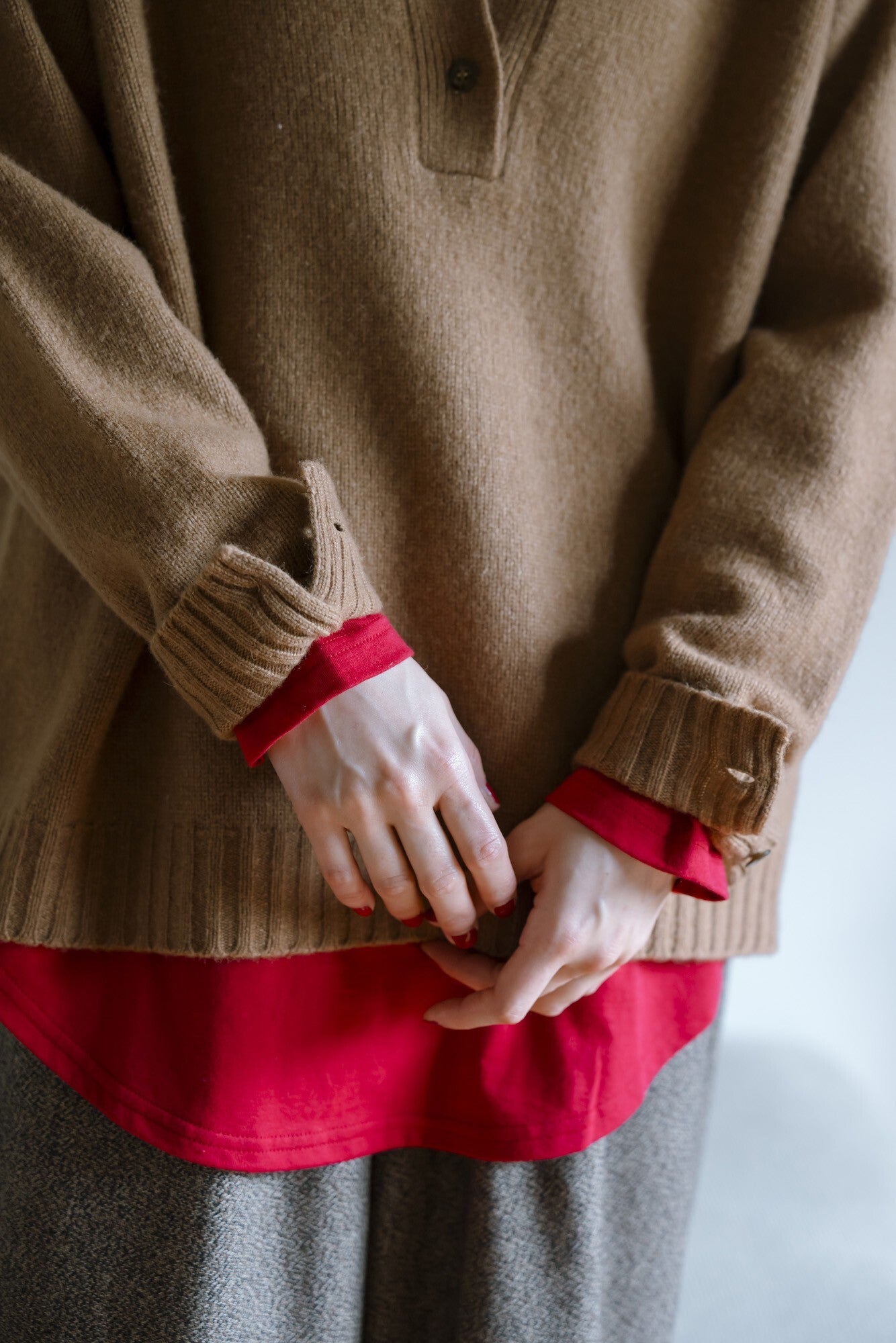 YARRA　ナチュラルソフト天竺ロングカットソー　YR-1551-284