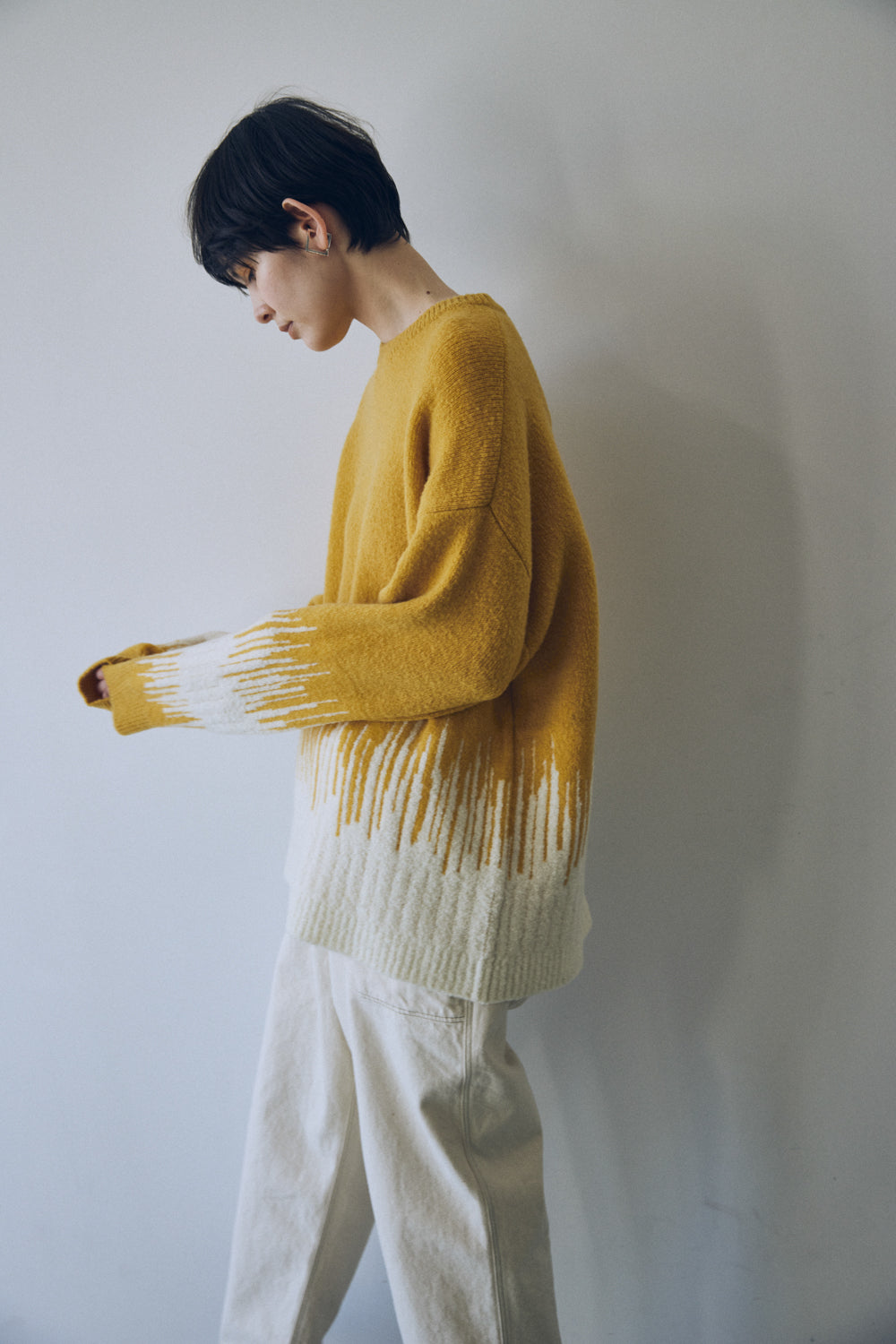 YARRA NEU　コンビJQDニットプルオーバー　NU-5552-421