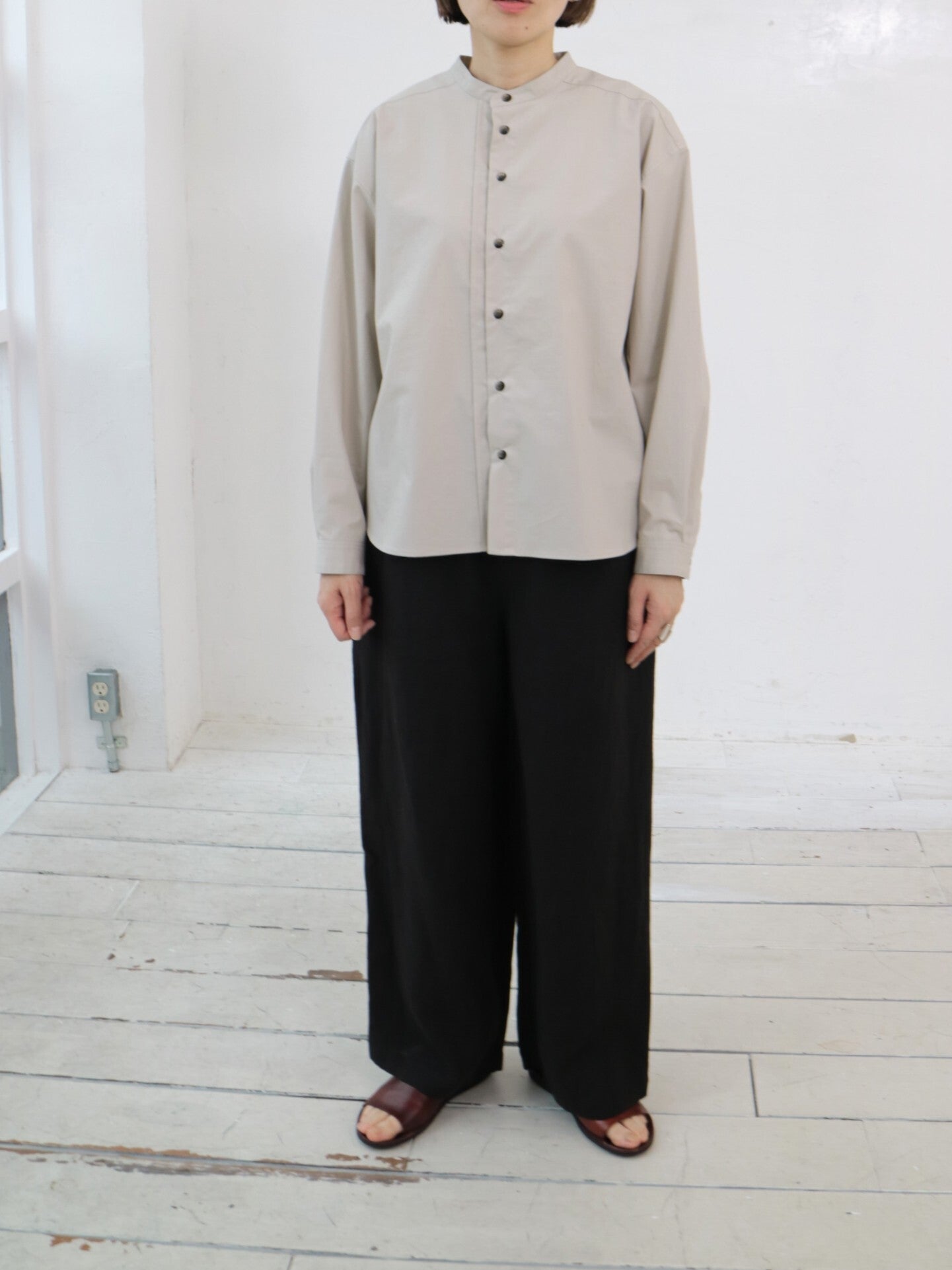 YARRA NEU　オーガニックコットンダンプシャツ　NU-5543-409