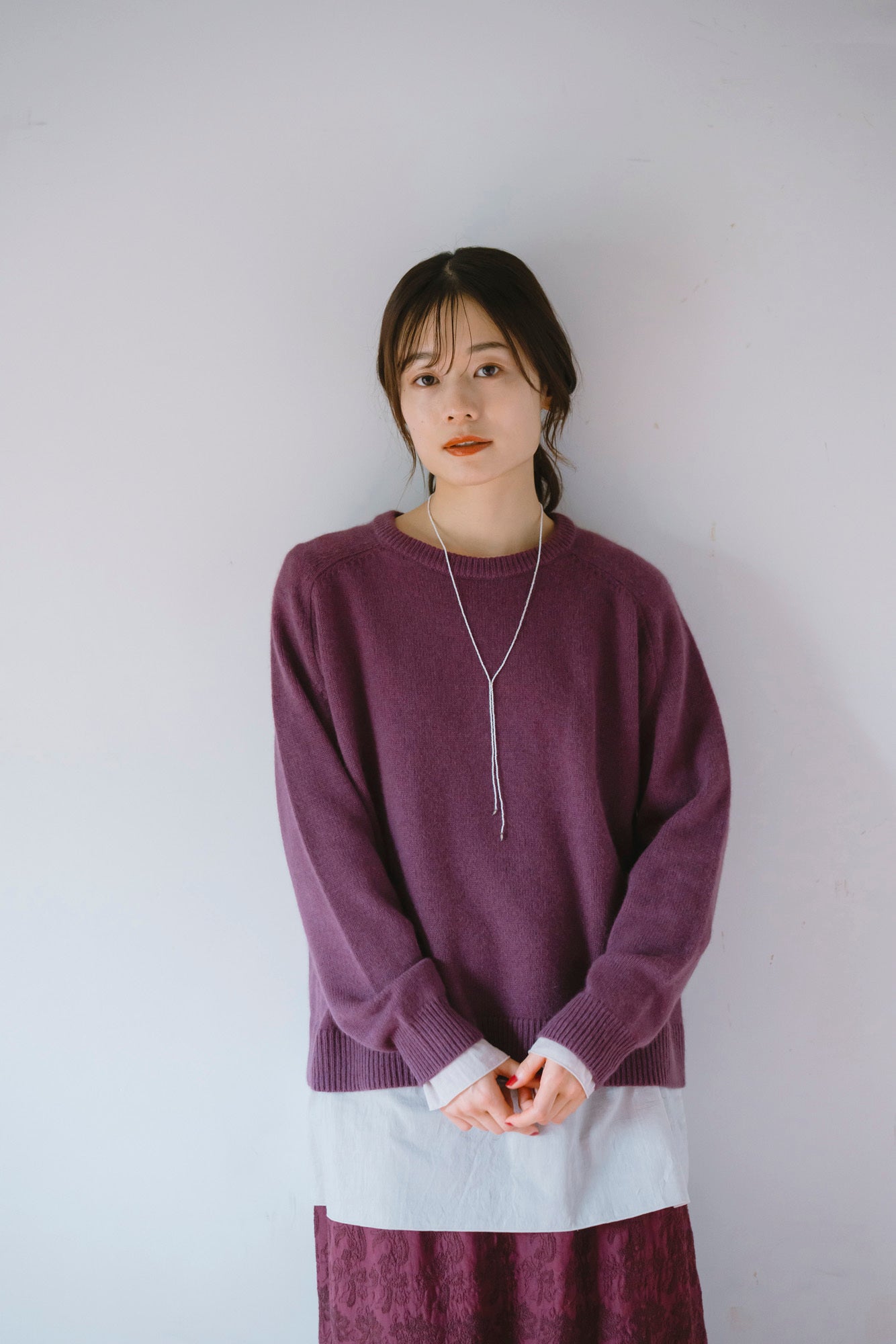 YARRA　ラクーンブレンドニットプルオーバー　YR-1552-278