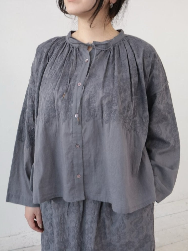 YARRA　INDIAボイル刺繍ブラウス　YR-1553-250