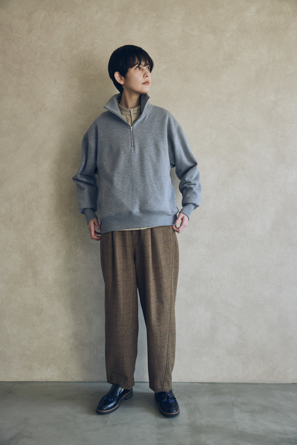 YARRA NEU　ウォーム裏毛ハーフZIP　NU-5551-415