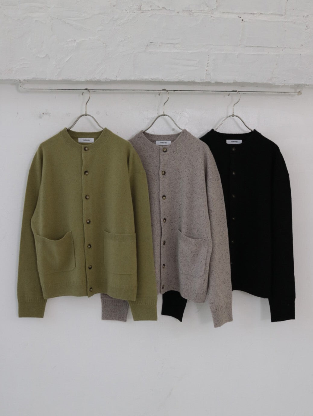 YARRA NEU　カラーネップメリノニットカーディガン　NU-5552-420