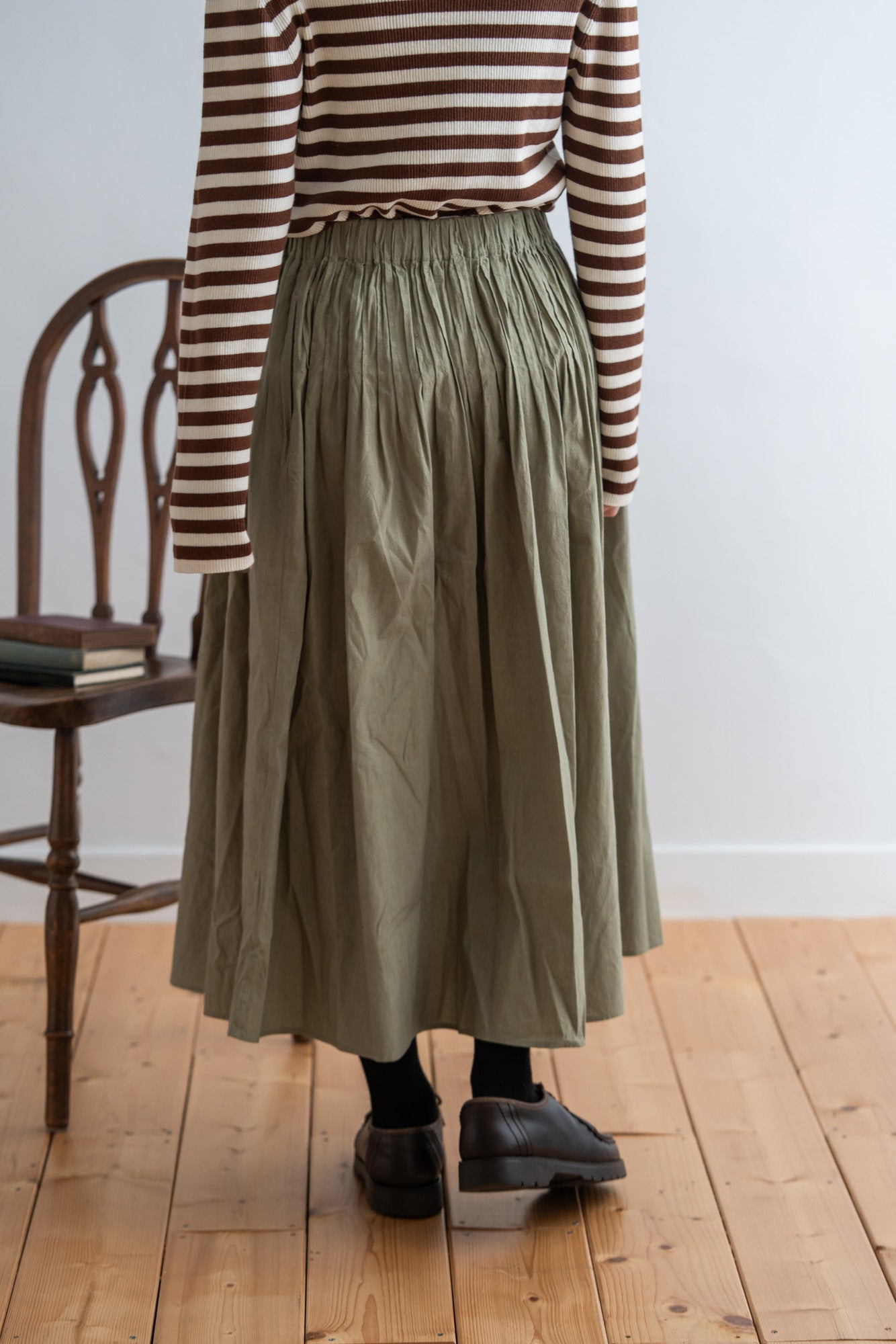 スカート ANY SIS(エニィスィス)の【洗える】シアーワッシャーティアード