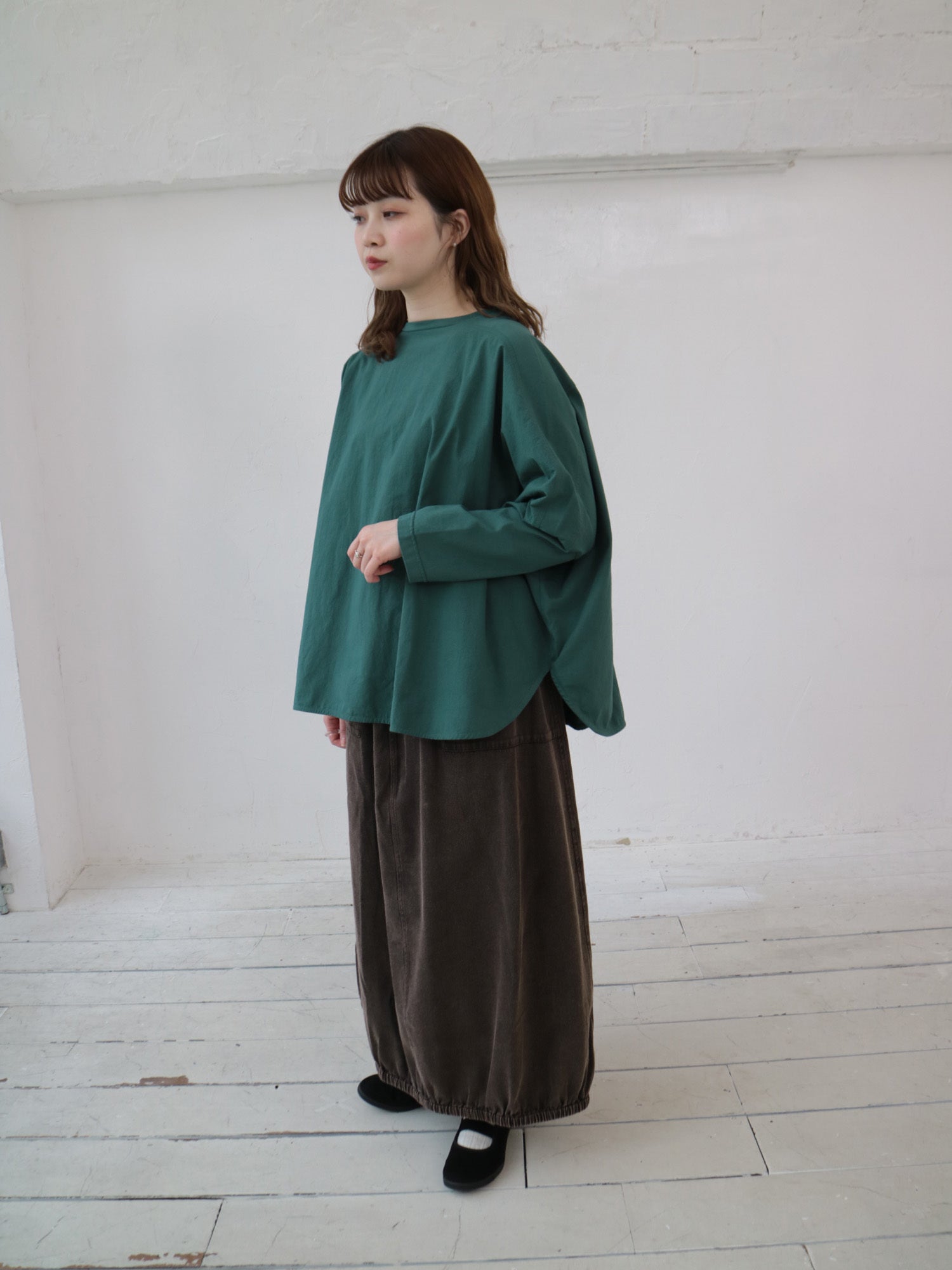 YARRA INDIAエンザイム裾ゴムスカート YR-1546-244