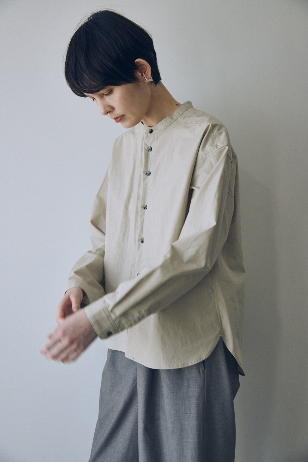 YARRA NEU　オーガニックコットンダンプシャツ　NU-5543-409