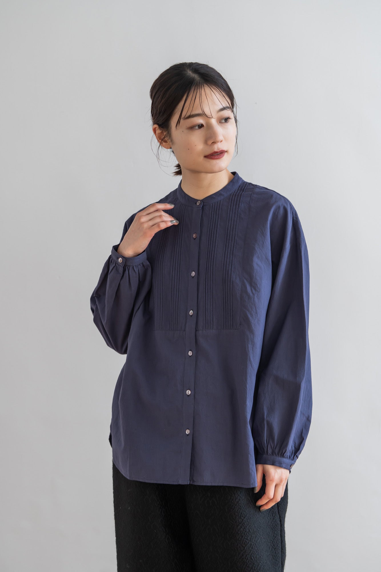 YARRA　INDIAフロントタックヨークブラウス　YR-1543-232