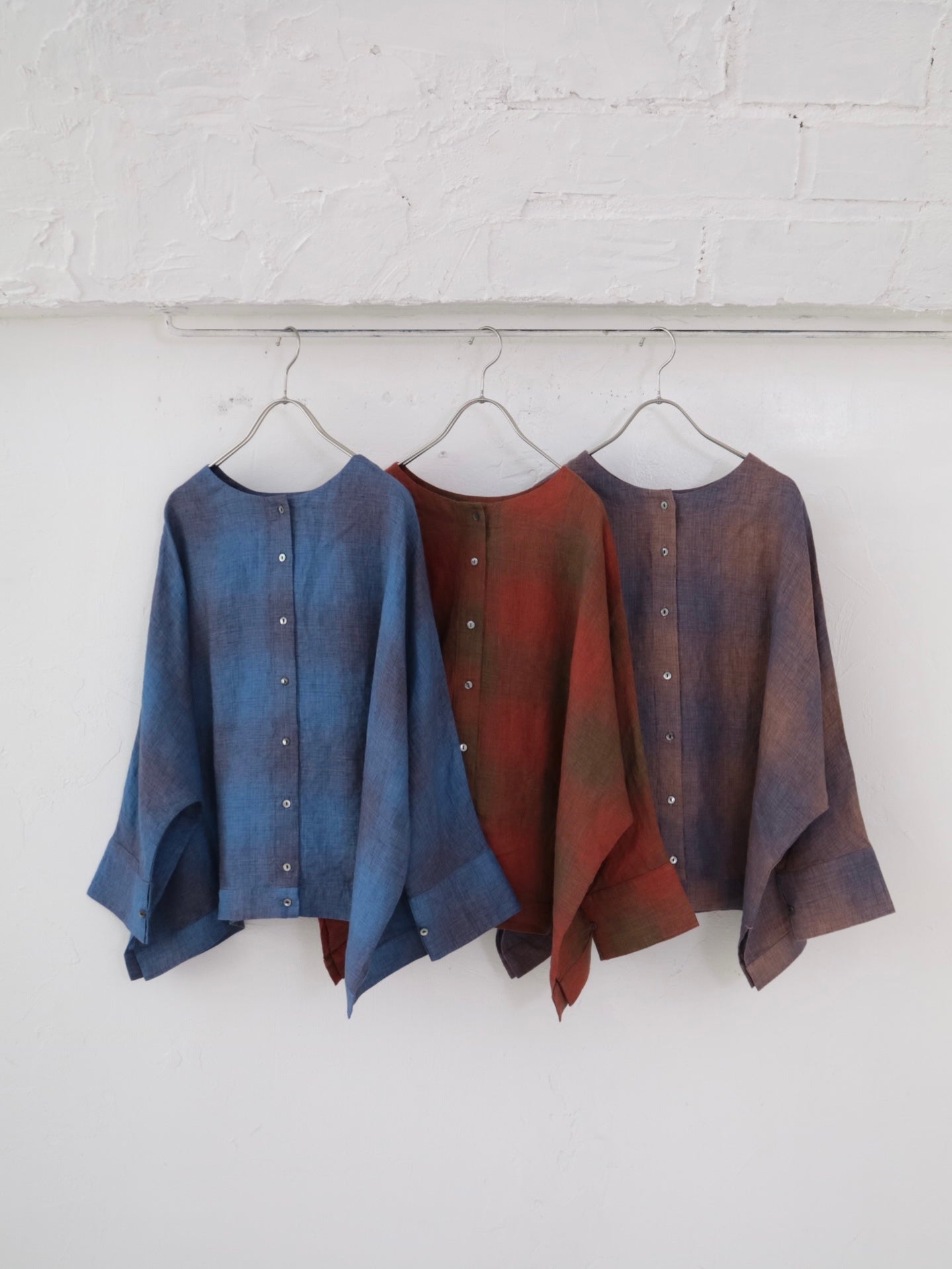 YARRA　リネン100ワイド２WAYブラウス　YR-1543-205