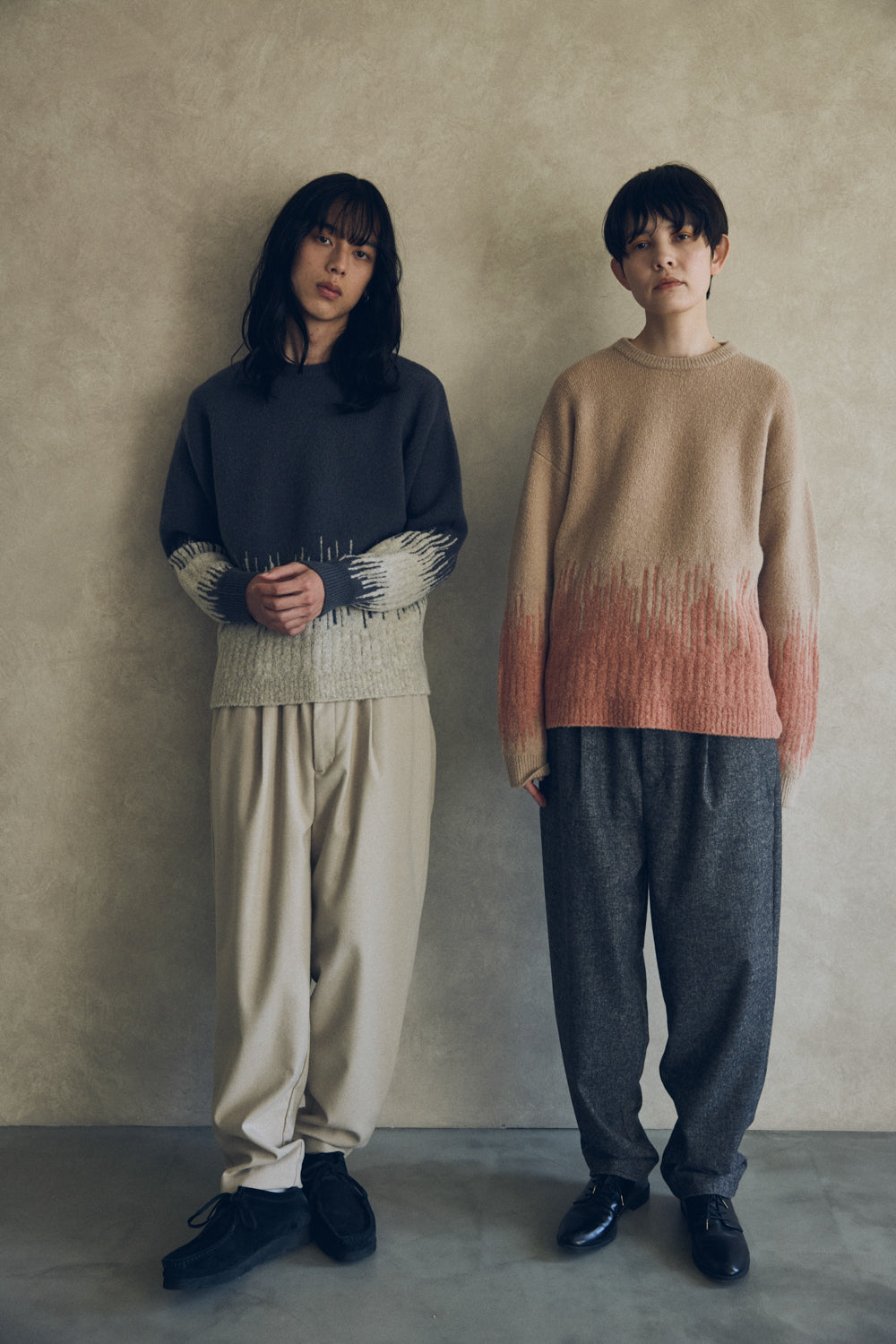 YARRA NEU　W混テーパードイージーパンツ　NU-5555-425