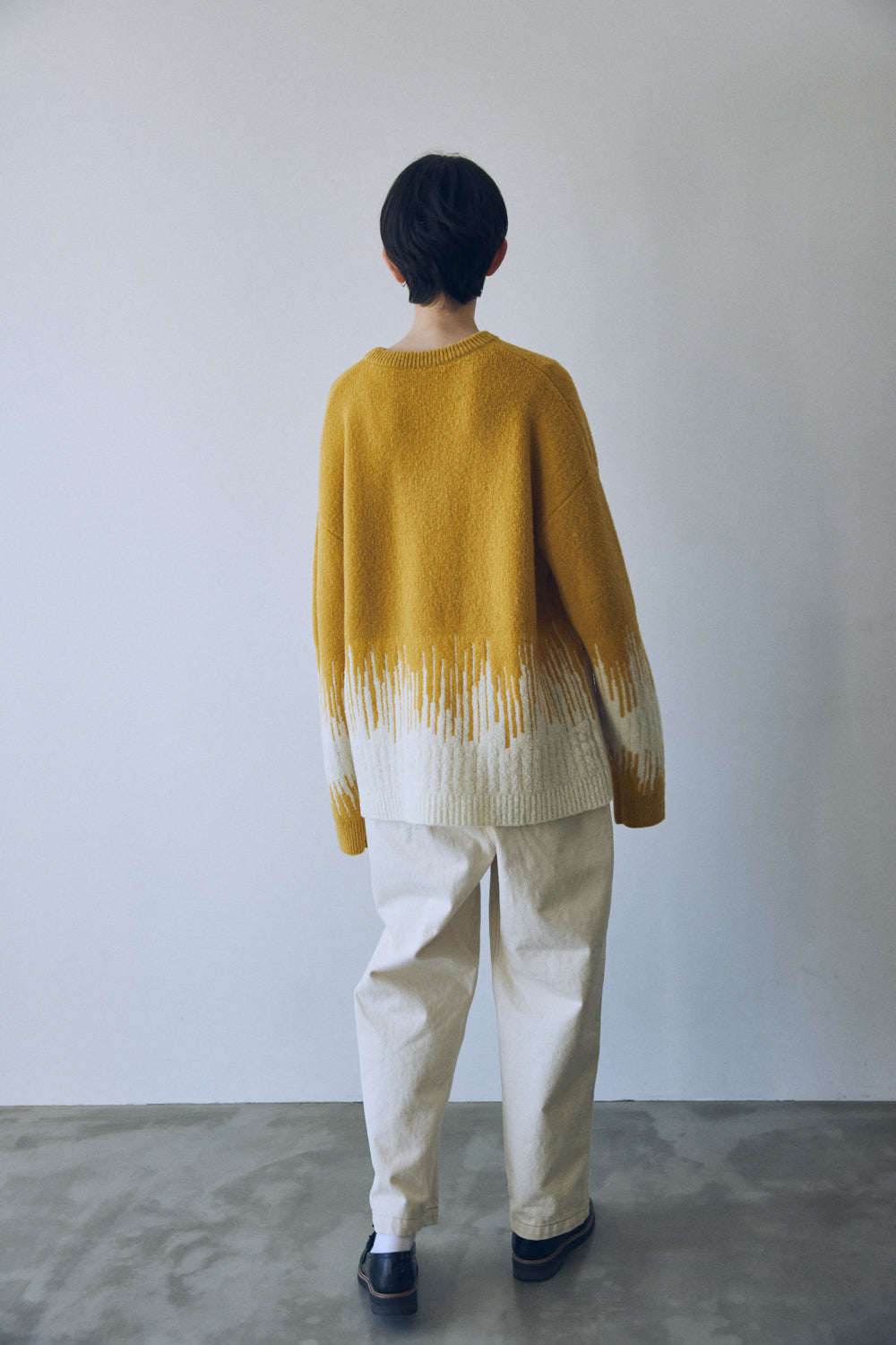 YARRA NEU　コンビJQDニットプルオーバー　NU-5552-421