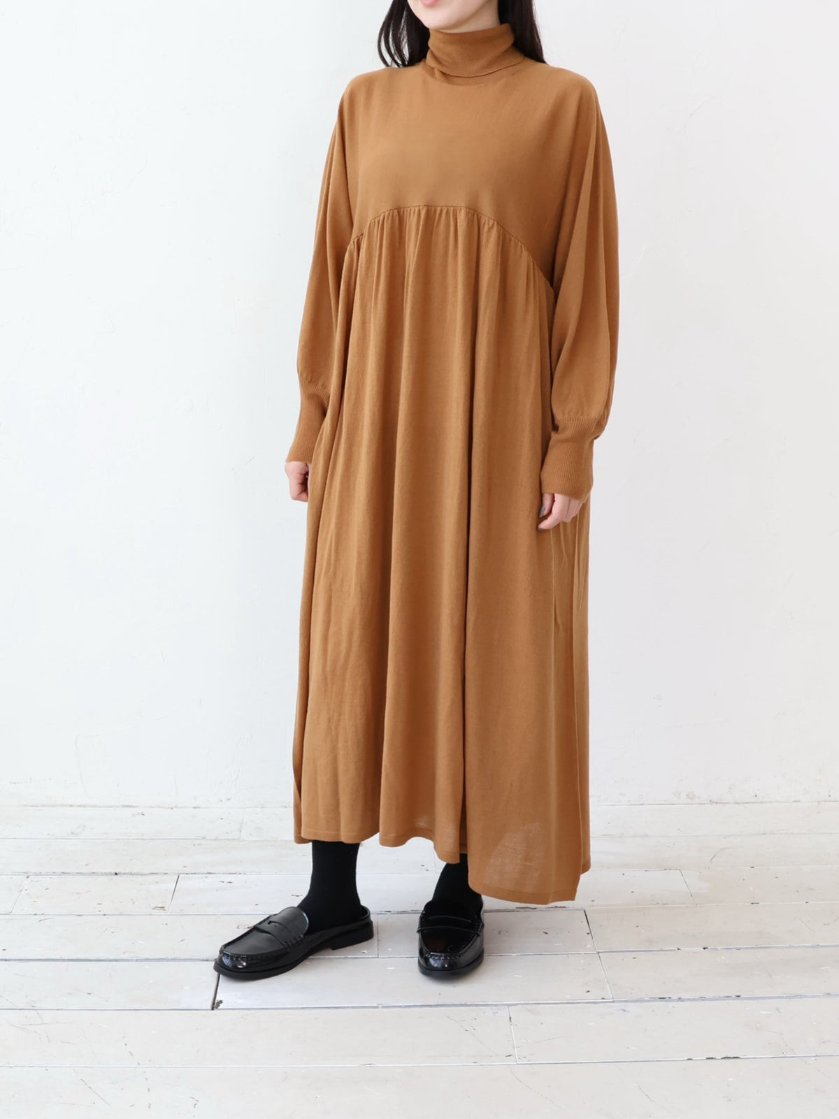 doux bleu　タートルネック ニットワンピース　DB-2654-045