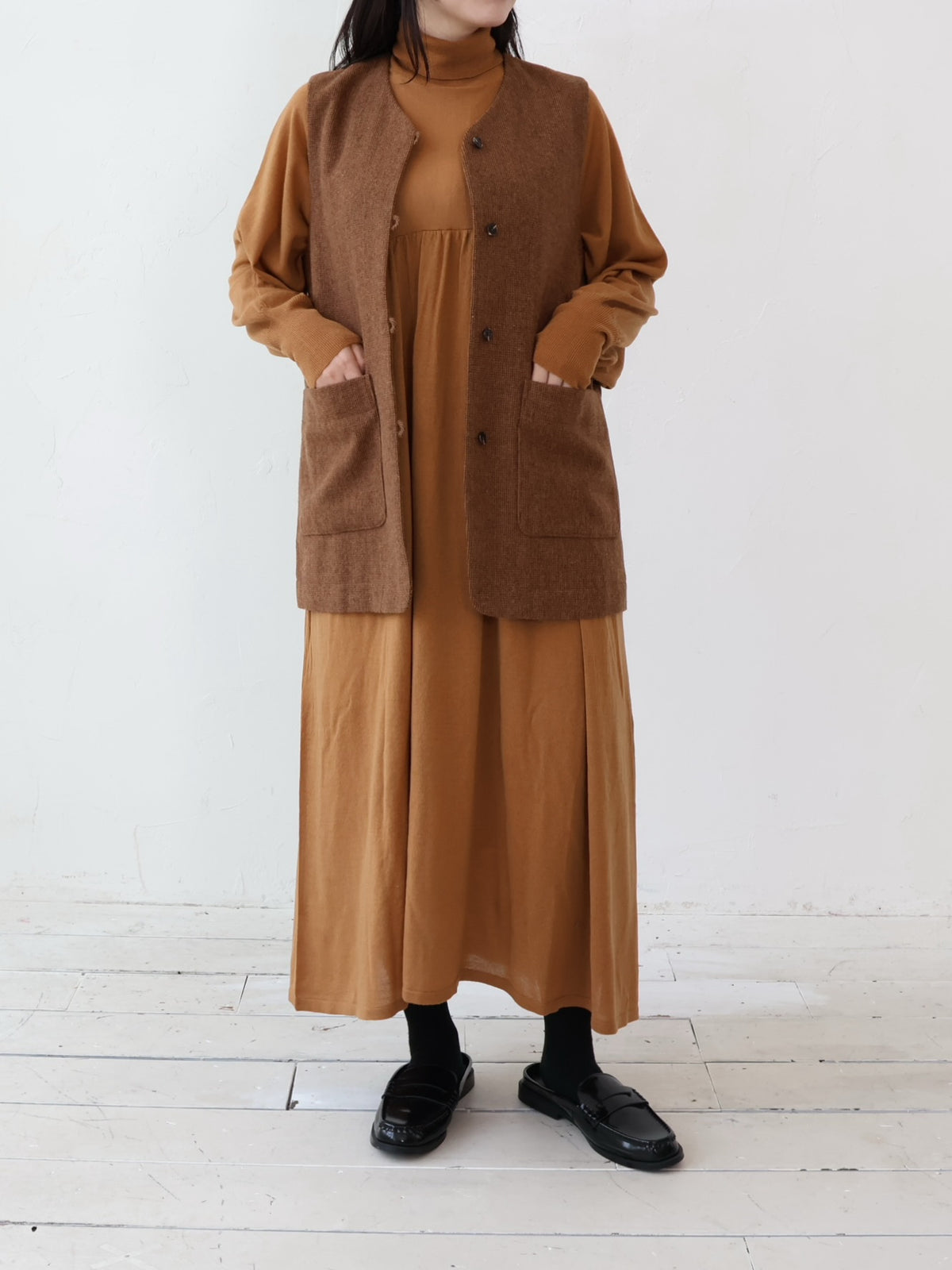 doux bleu　タートルネック ニットワンピース　DB-2654-045