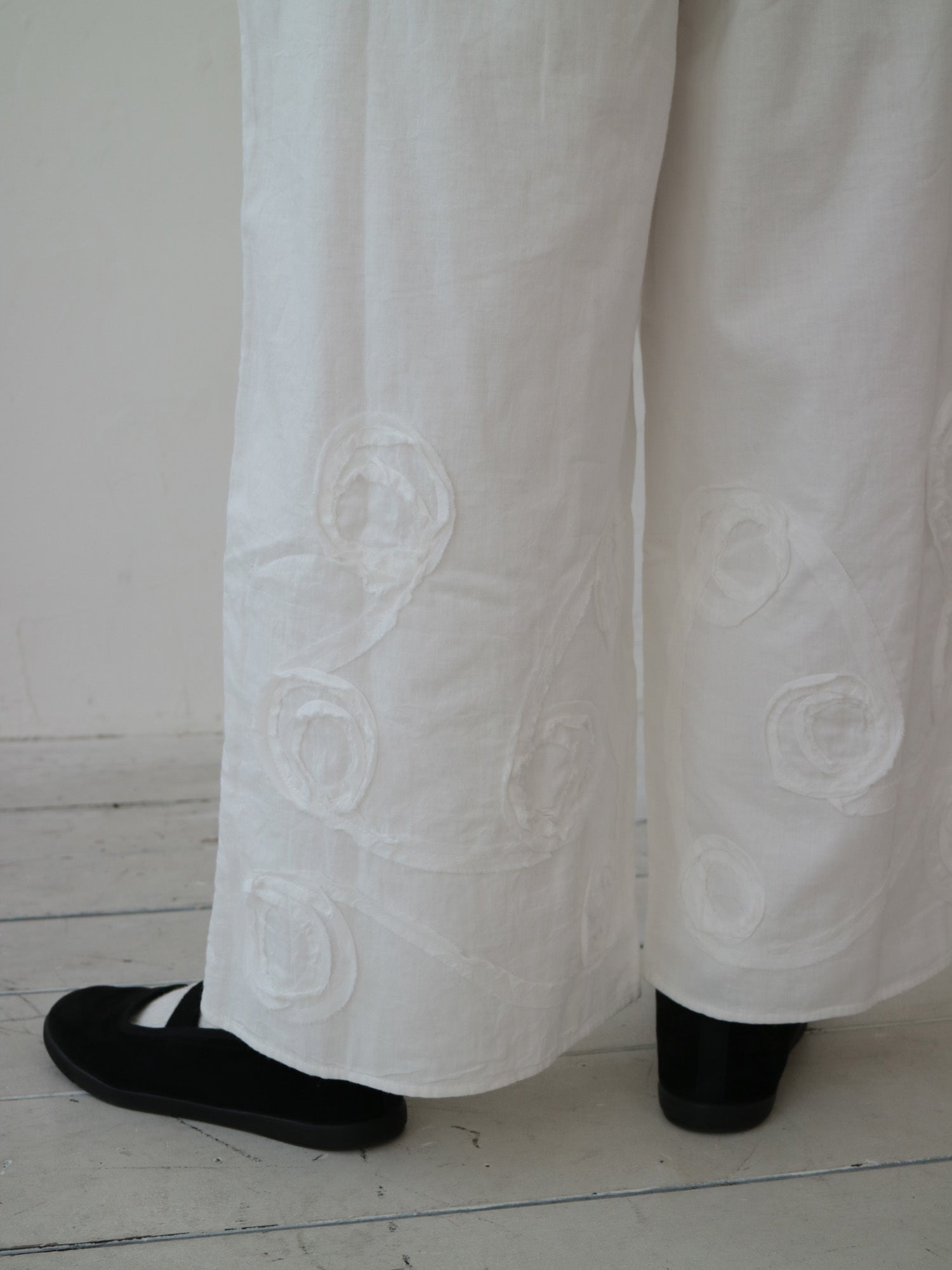 YARRA　INDIAドットテープ刺繍パンツ　YR-1545-209