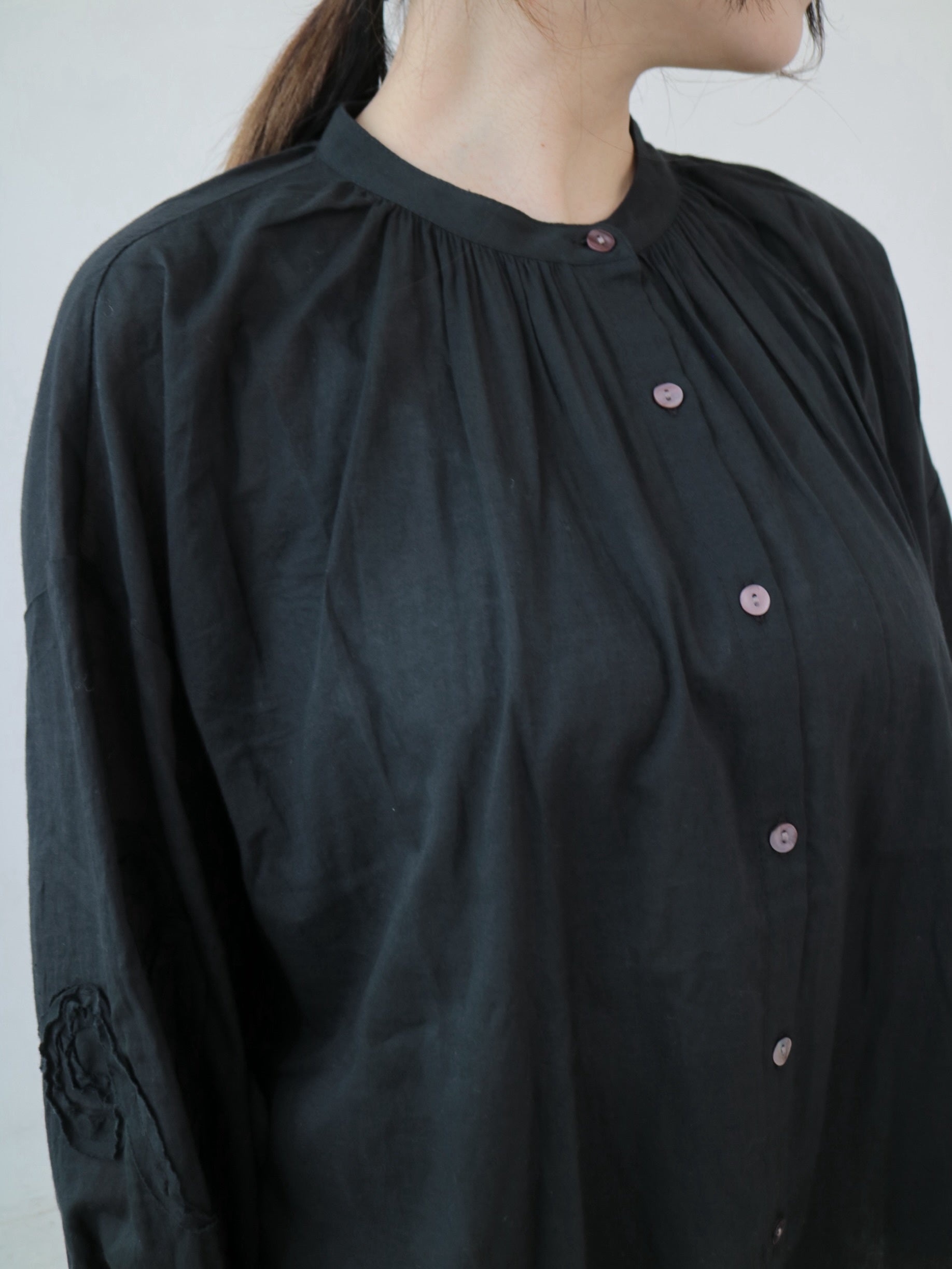 YARRA　INDIAドットテープ刺繍ブラウス　YR-1543-207