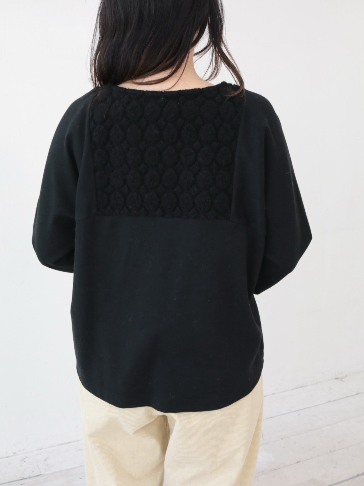 YARRA　パイルジャガード×コットンスムースプルオーバー　YR-1551-263