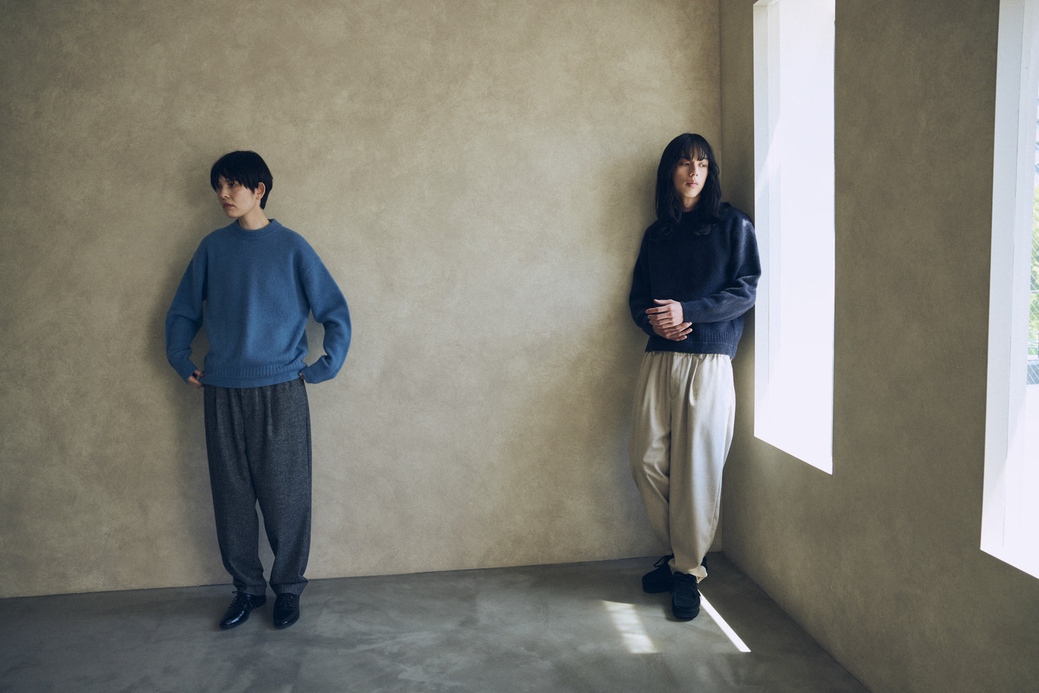 YARRA NEU　ヤク混ニットプルオーバー　NU-5552-418