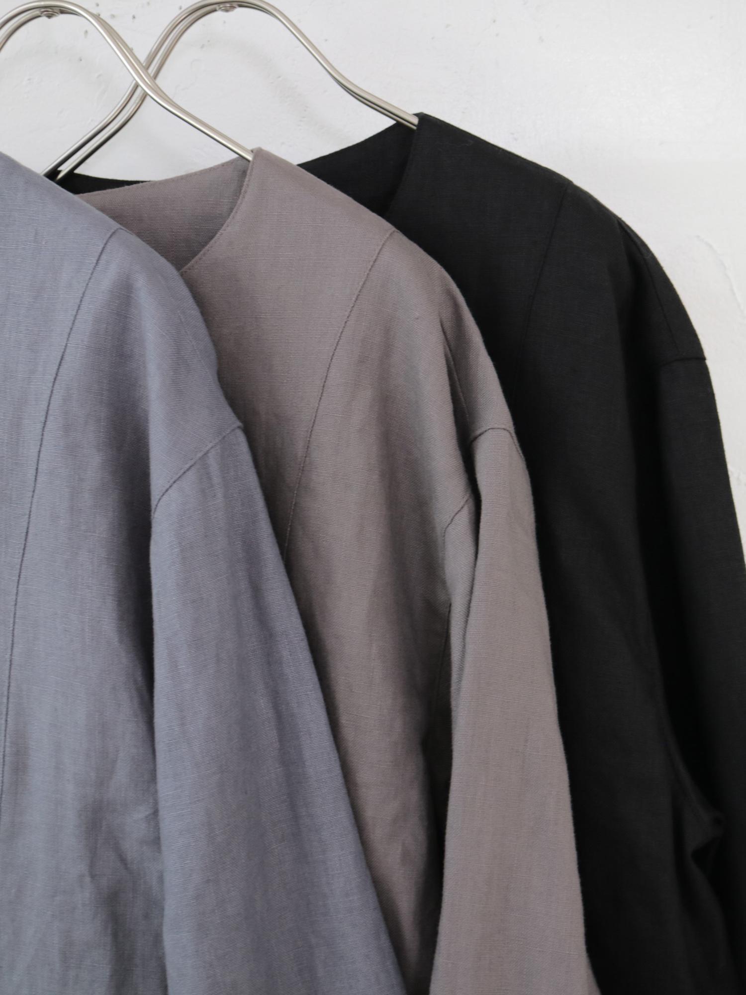 YARRA　リネン100ノーカラージャケット　YR-1547-215