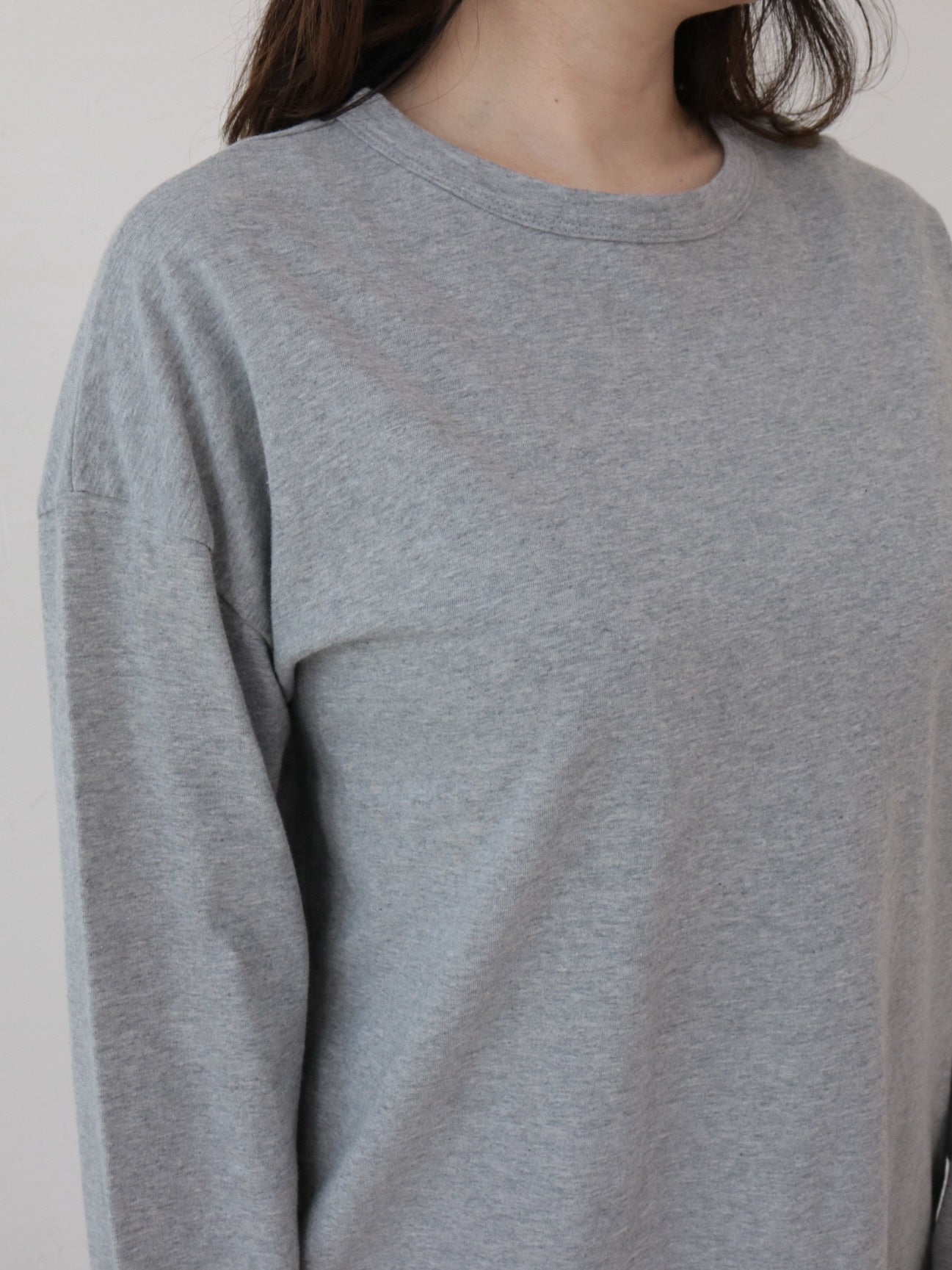 YARRA　ナチュラルソフト天竺ロングカットソー　YR-1551-284